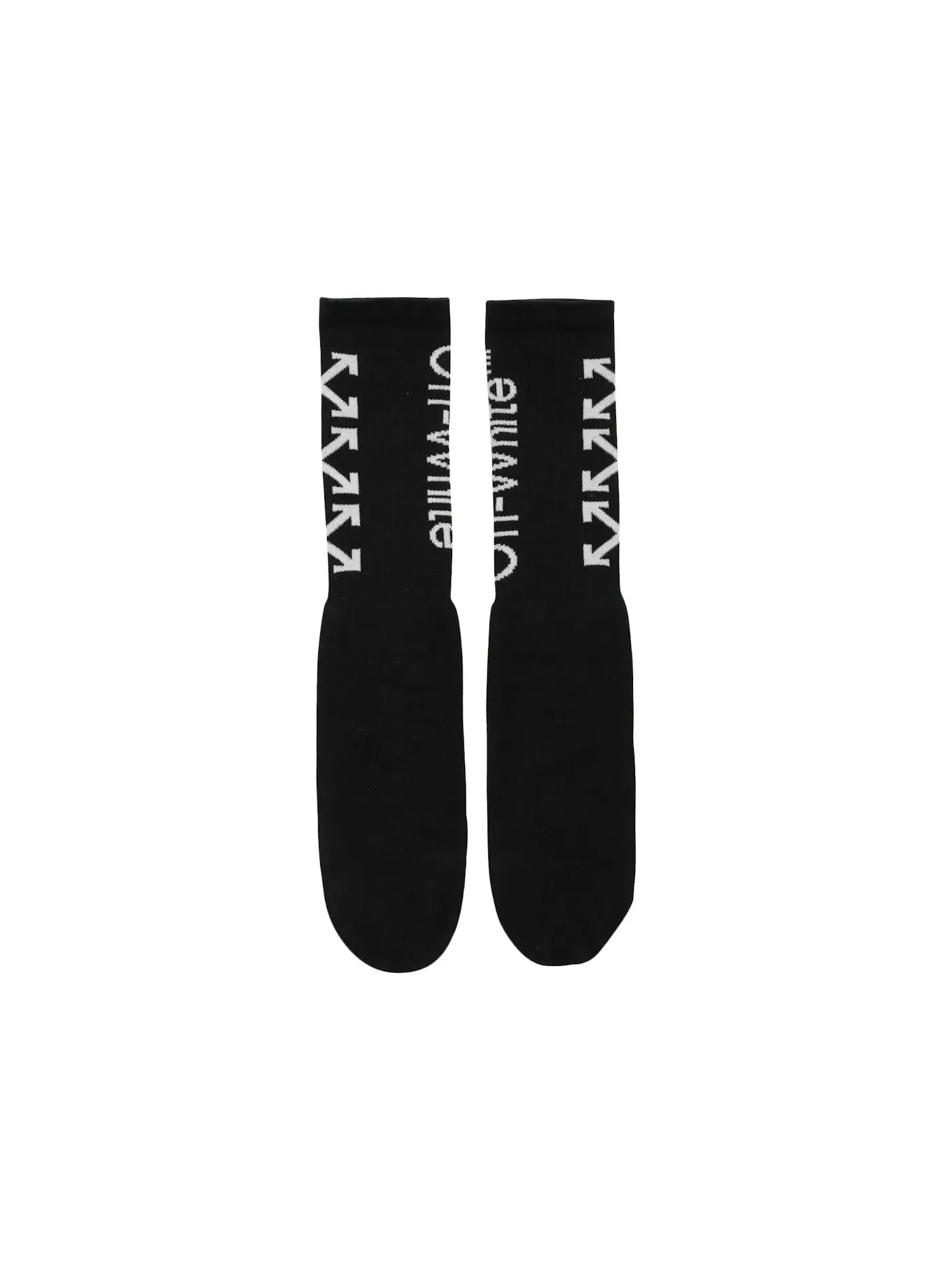 Мужские носки с принтом Arrow Socks (SS19) OFF-WHITE — изображение 1 из 2, черный/белый