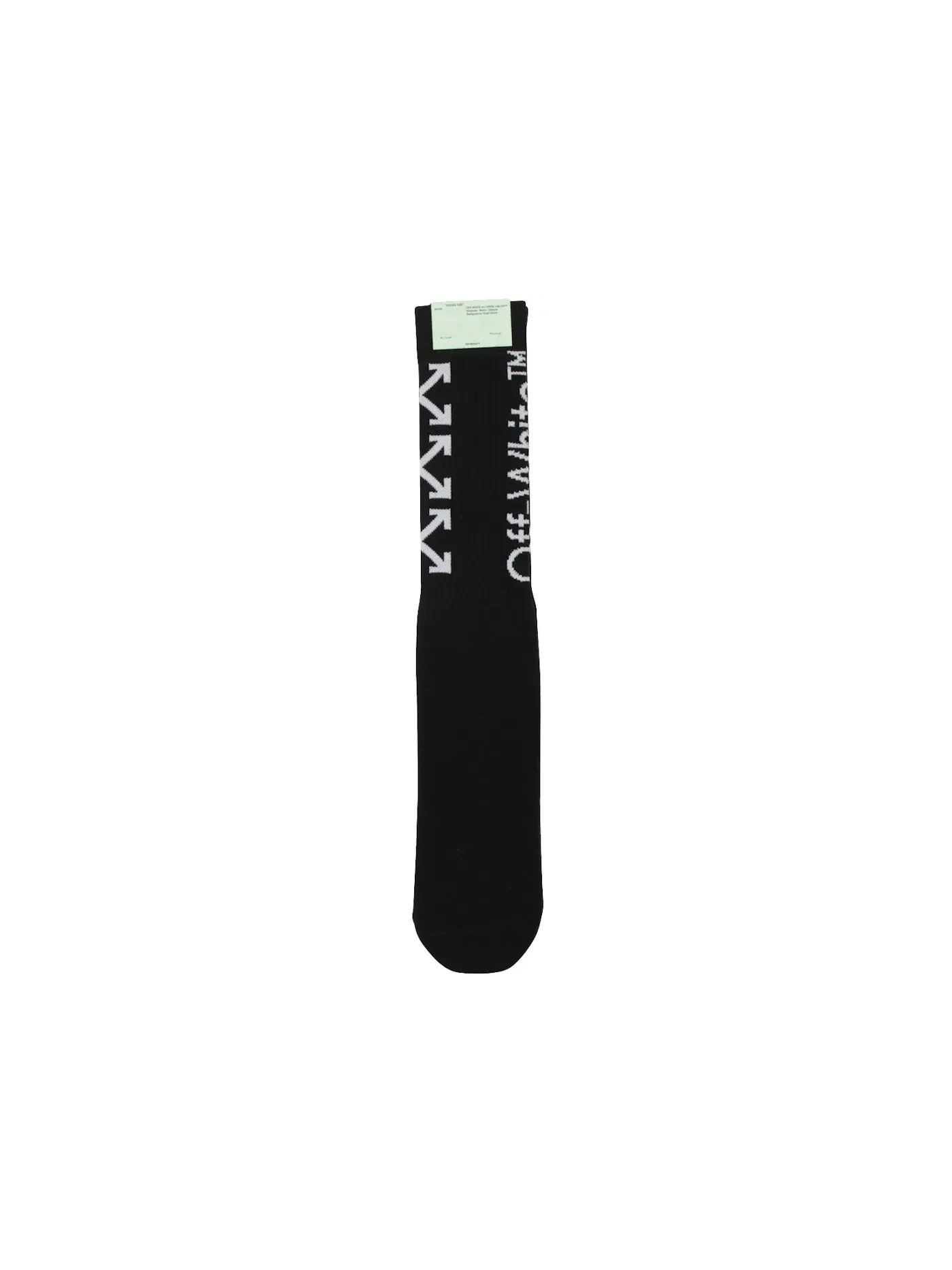 Мужские носки с принтом Arrow Socks (SS19) OFF-WHITE — изображение 2 из 2, черный/белый