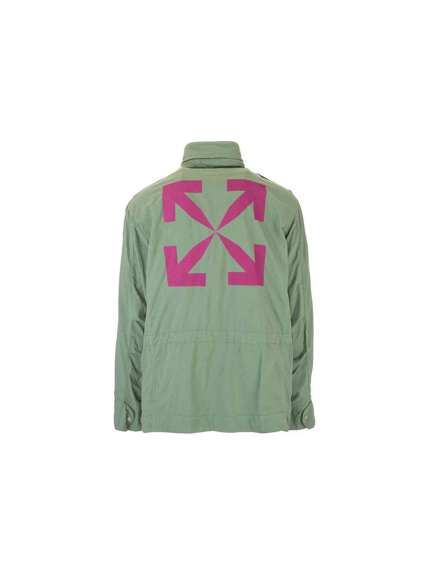 Мужская куртка-полевая с принтом Arrows Logo OFF-WHITE — изображение 2 из 2, зеленый
