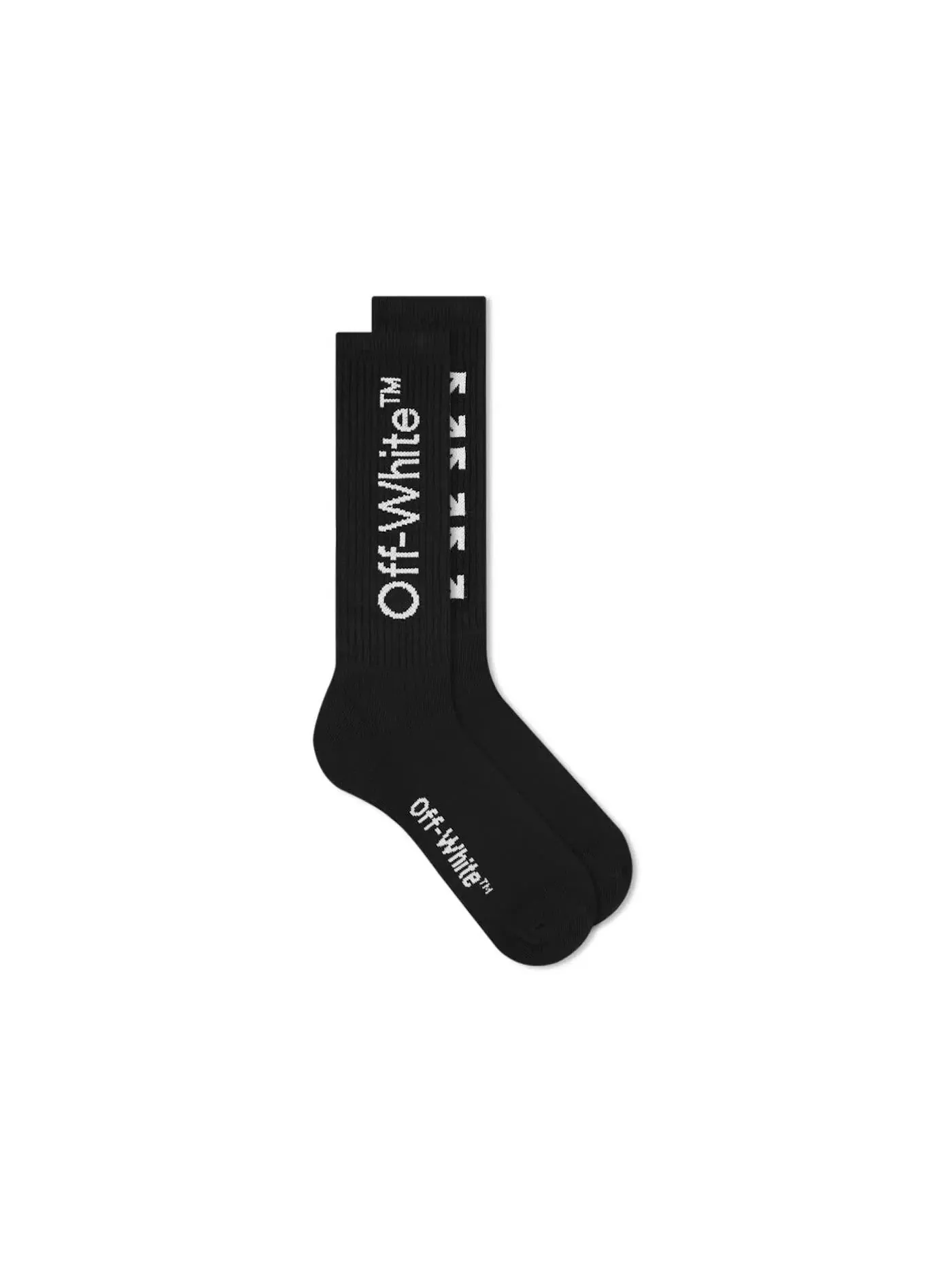 Унисекс носки с принтом Arrows OFF-WHITE — изображение 1 из 1, черный/белый