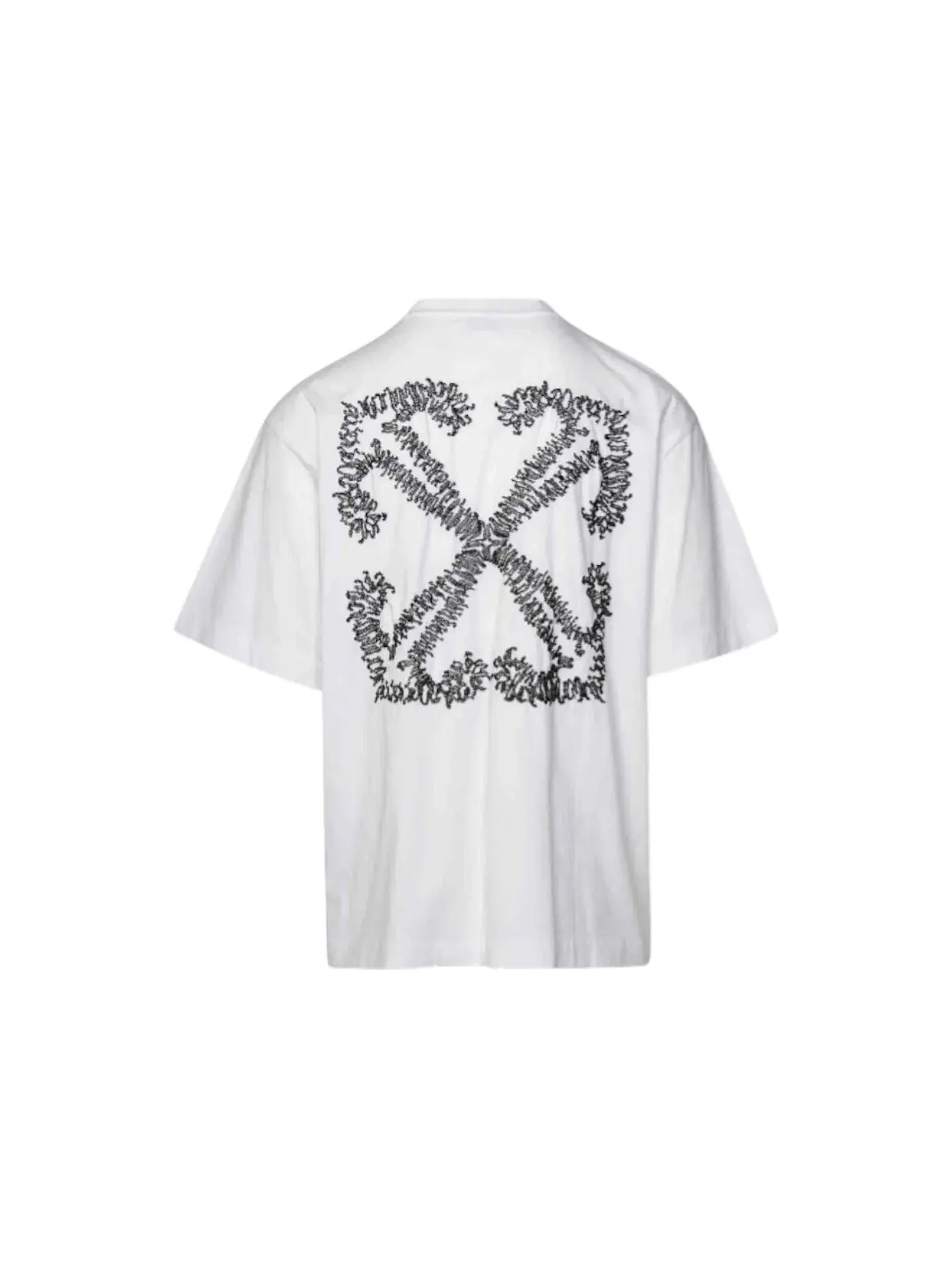 Мужская футболка с принтом Arrows-Motif OFF-WHITE — изображение 1 из 2, белый