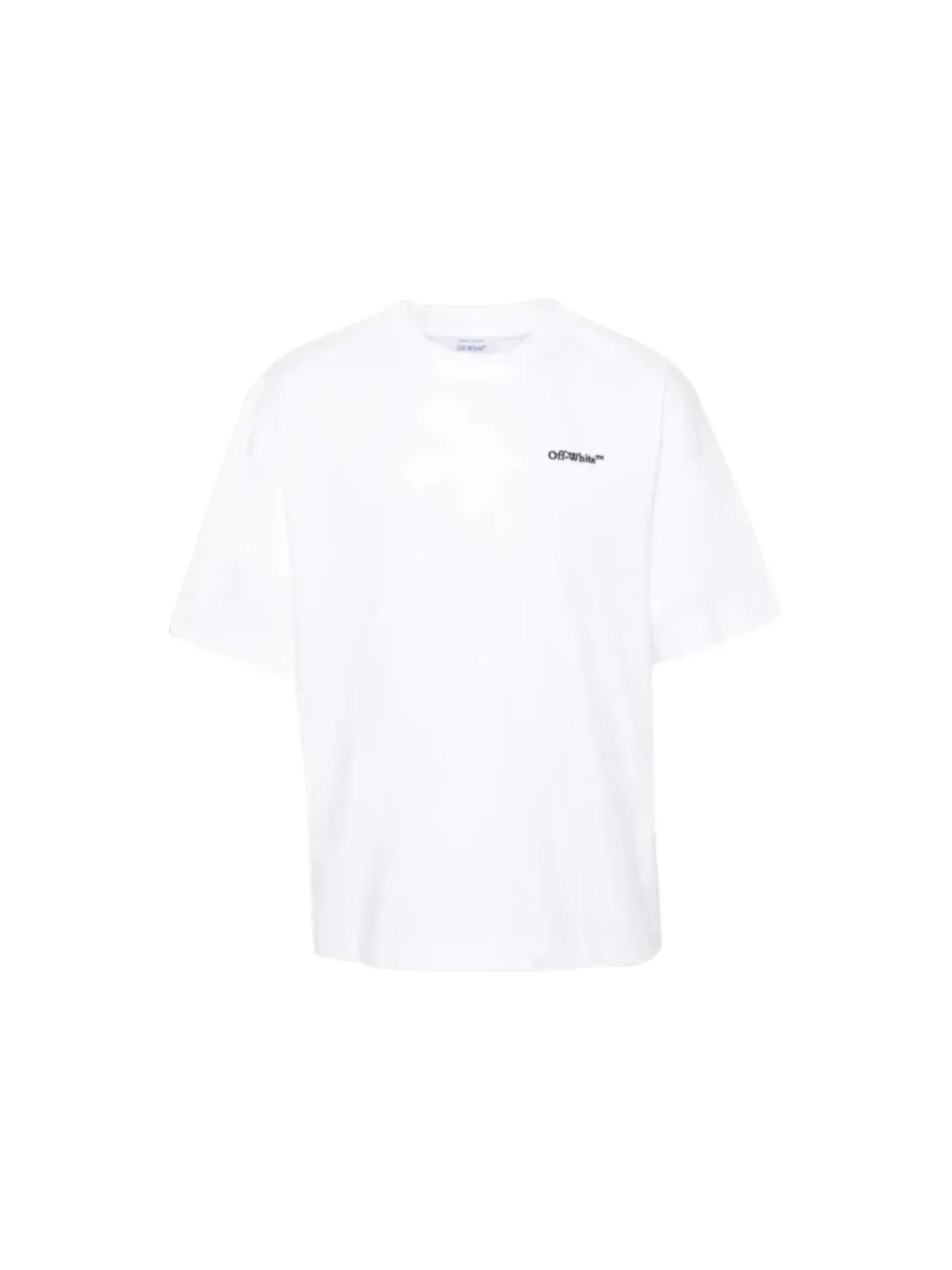 Мужская футболка с принтом Arrows-Motif OFF-WHITE — изображение 2 из 2, белый