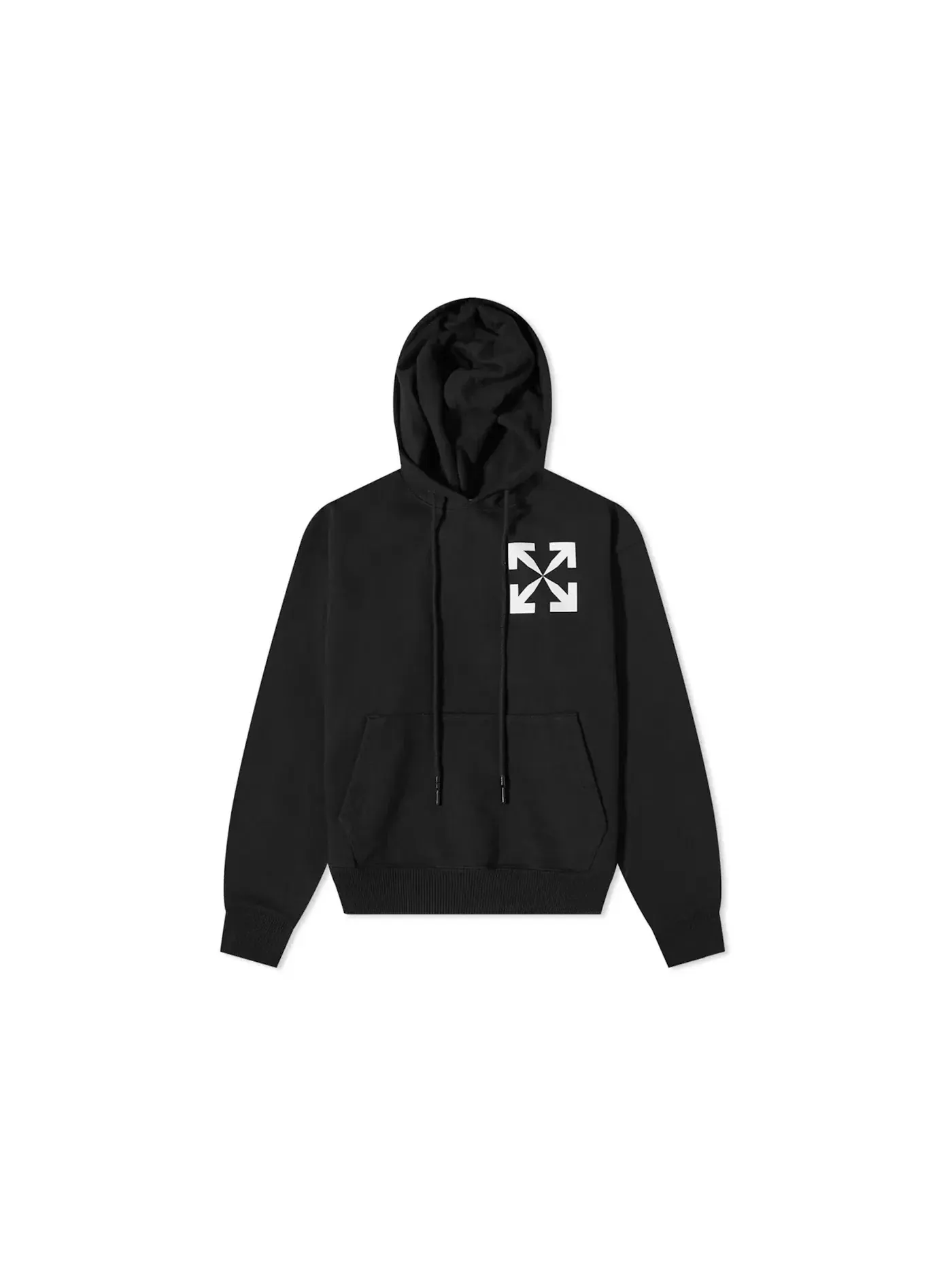 Мужской худи с принтом Arrows Print OFF-WHITE — изображение 1 из 2, черный/белый