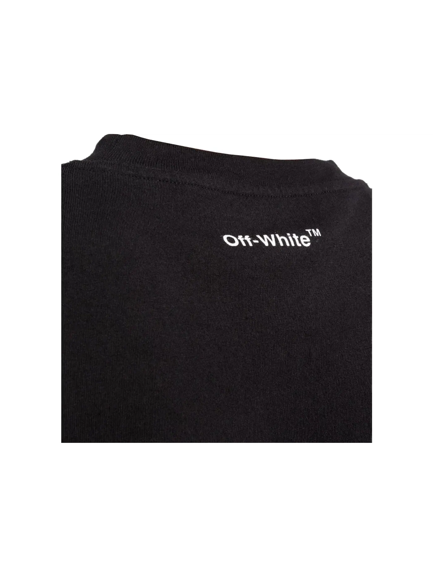 Мужская футболка с принтом T-Shirt OFF-WHITE — изображение 2 из 2, черный/белый
