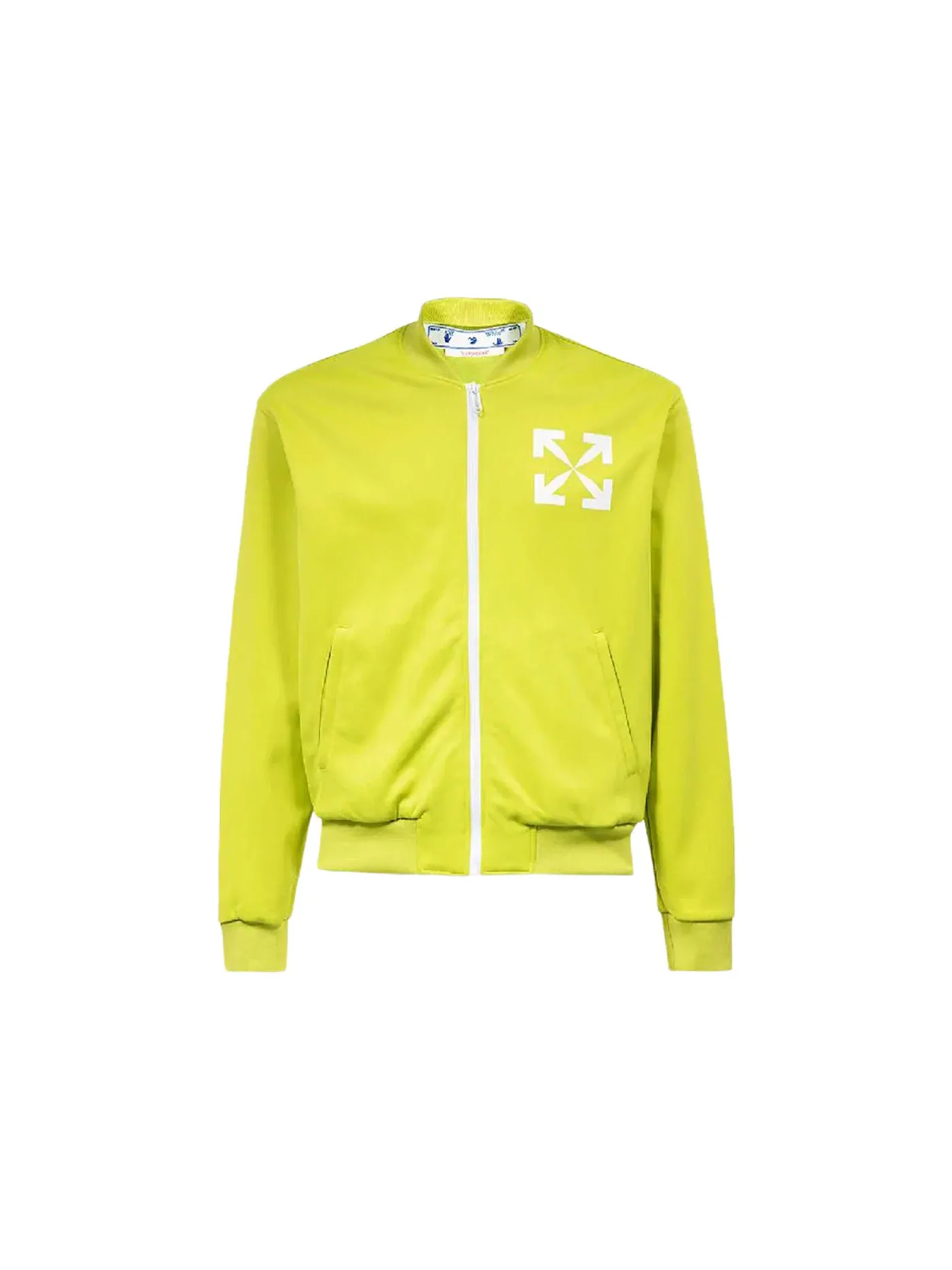 Мужская куртка с принтом OFF-WHITE Arrows-Print Track Jacket — изображение 1 из 2, зеленый