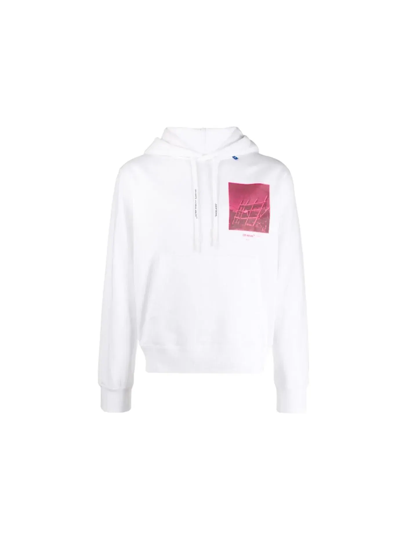 Мужской худи свободного кроя с рисунком Arrows Sketch OFF-WHITE — изображение 1 из 2, белый