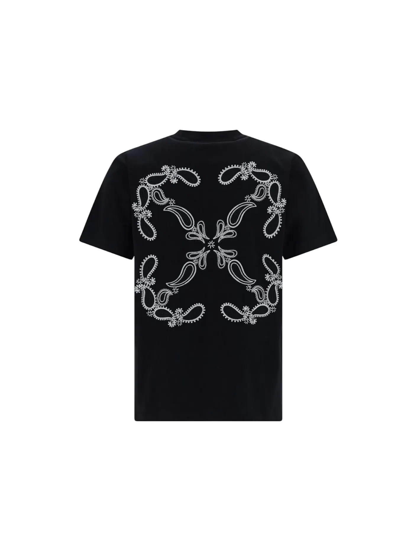 Мужская футболка с принтом OFF-WHITE Bandana Arrow Skate Cotton T-shirt — изображение 1 из 2, черный