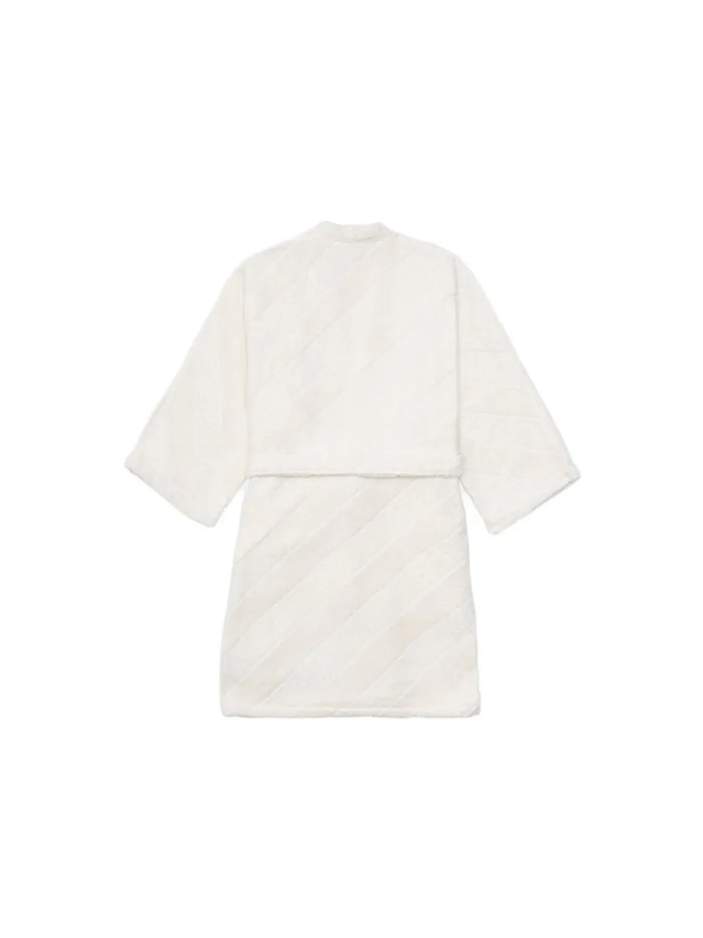 Мужской халат с длинным рукавом Bathrobe OFF-WHITE — изображение 2 из 3, белый/серый