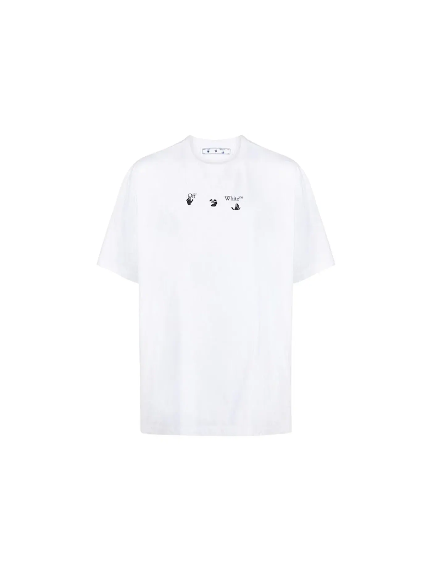Мужская футболка с принтом OFF-WHITE Tee — изображение 1 из 2, белый/синий