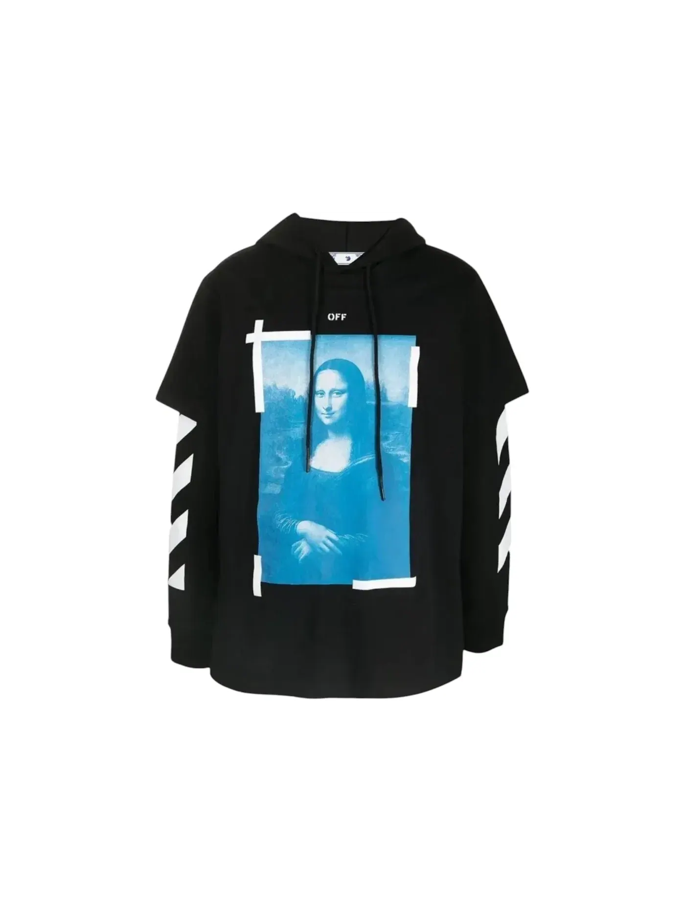 Мужская худи Monalisa Double Tee Skate Fit OFF-WHITE — изображение 1 из 1, черный