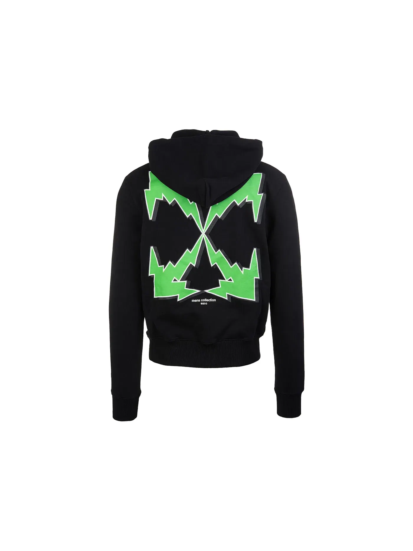 Мужской худи Bolt Arrows OFF-WHITE — изображение 2 из 2, черный