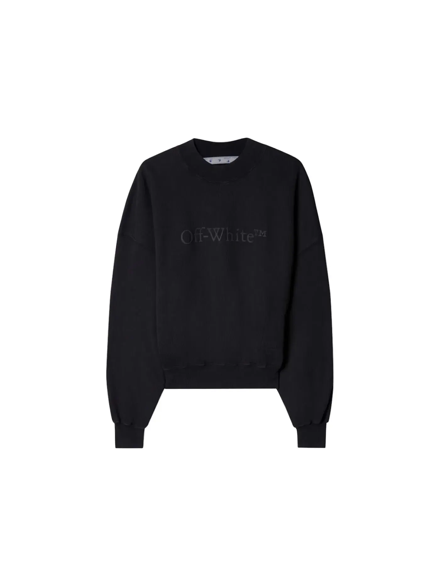 Мужской свитшот с принтом Bookish Laund OFF-WHITE — изображение 1 из 1, черный
