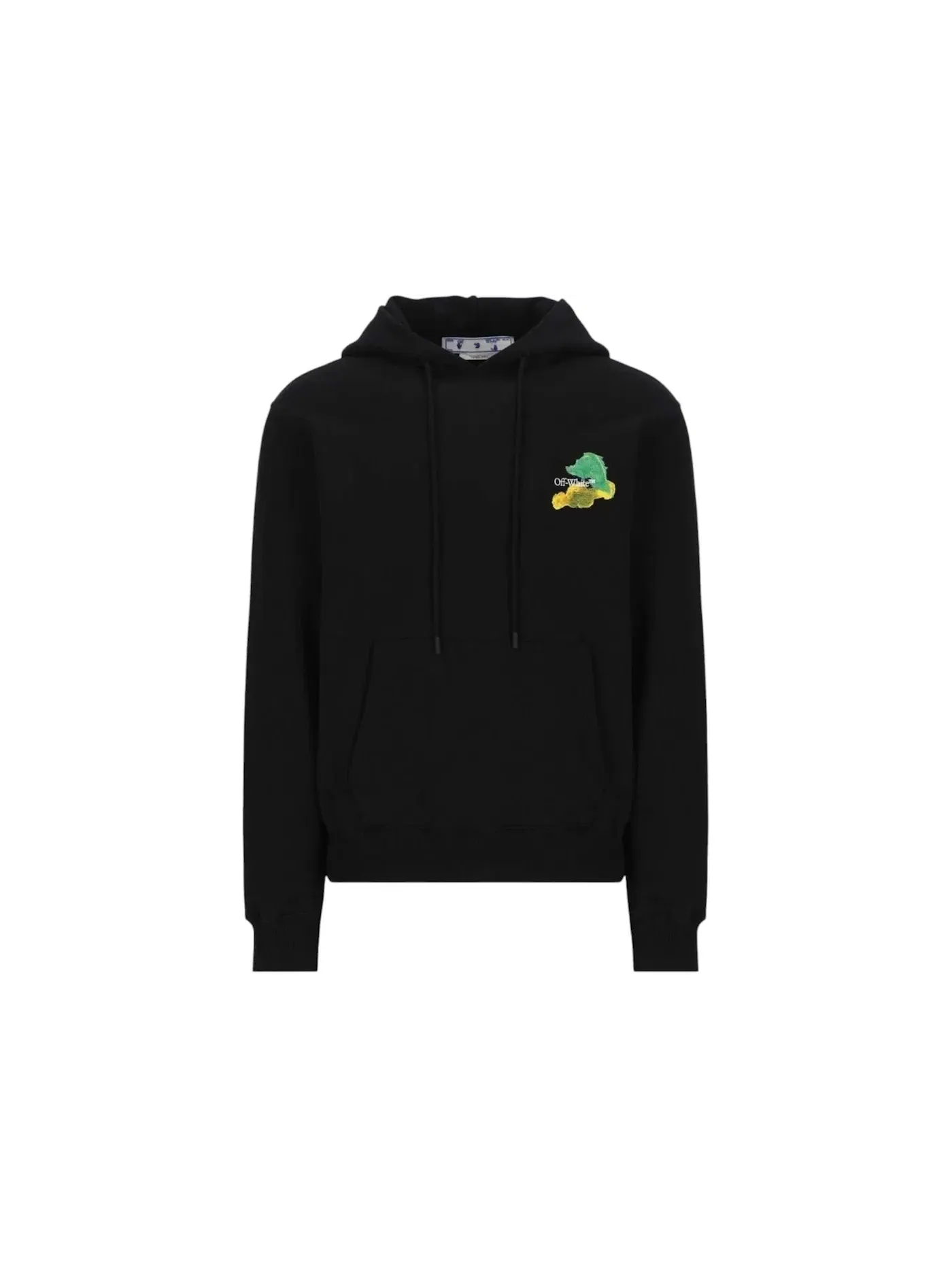 Мужской худи с принтом Brush Arrow Logo OFF-WHITE — изображение 1 из 1, черный