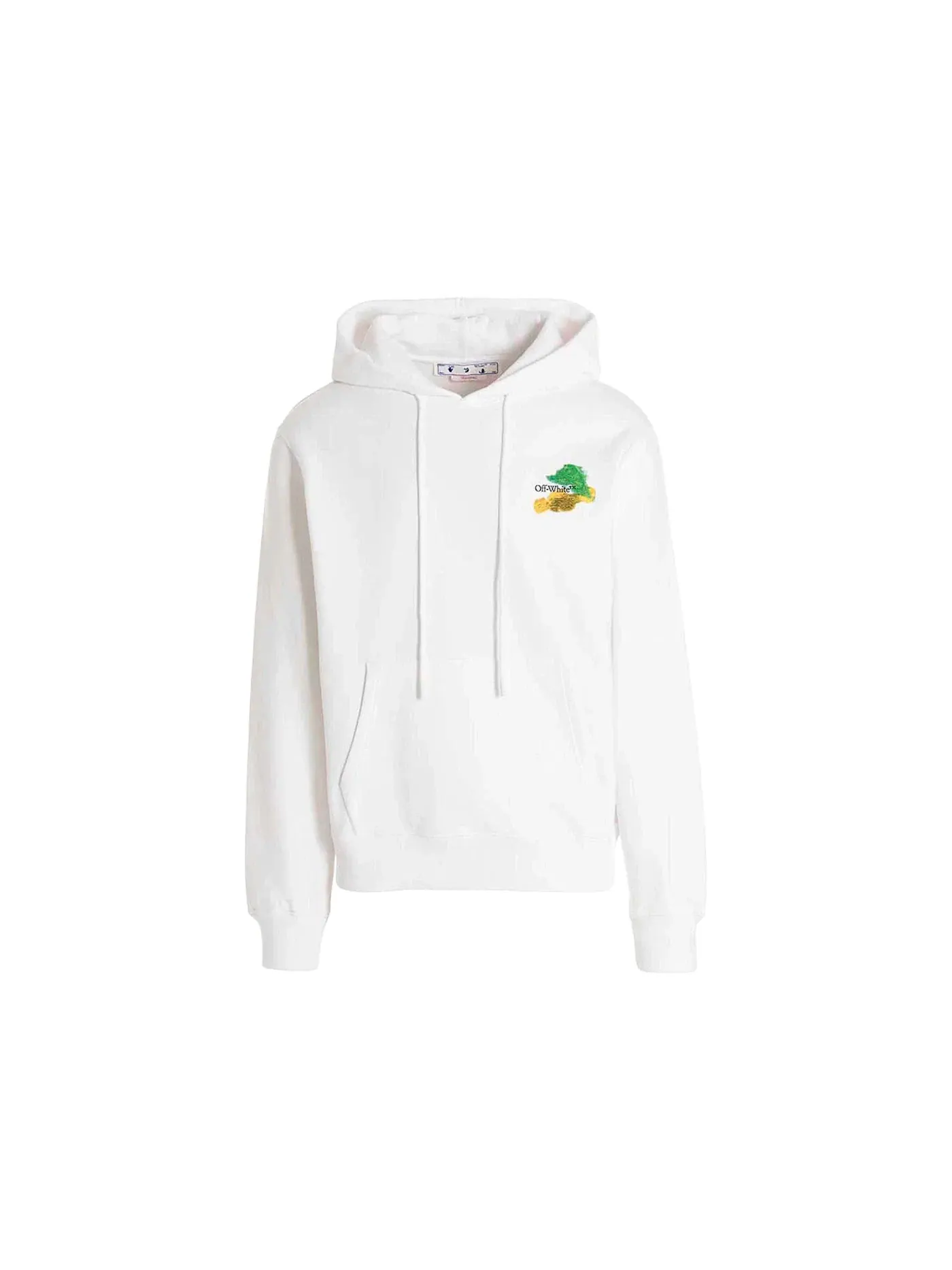 Мужской худи с принтом Brush Arrow OFF-WHITE — изображение 1 из 2, белый/мульти