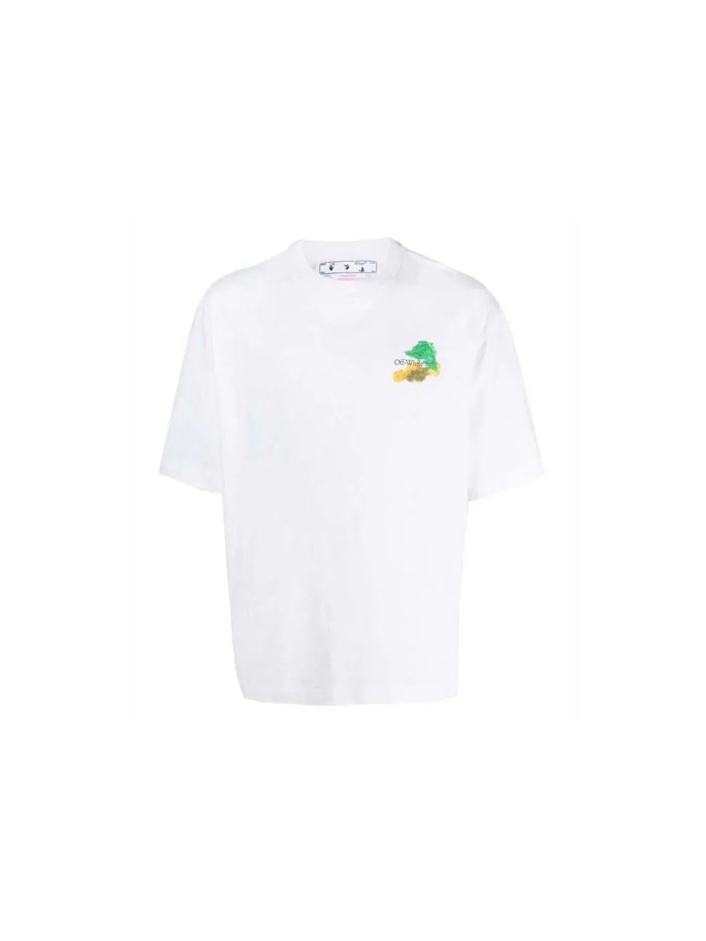 Мужская футболка с принтом Oversized Tee OFF-WHITE — изображение 1 из 3, белый