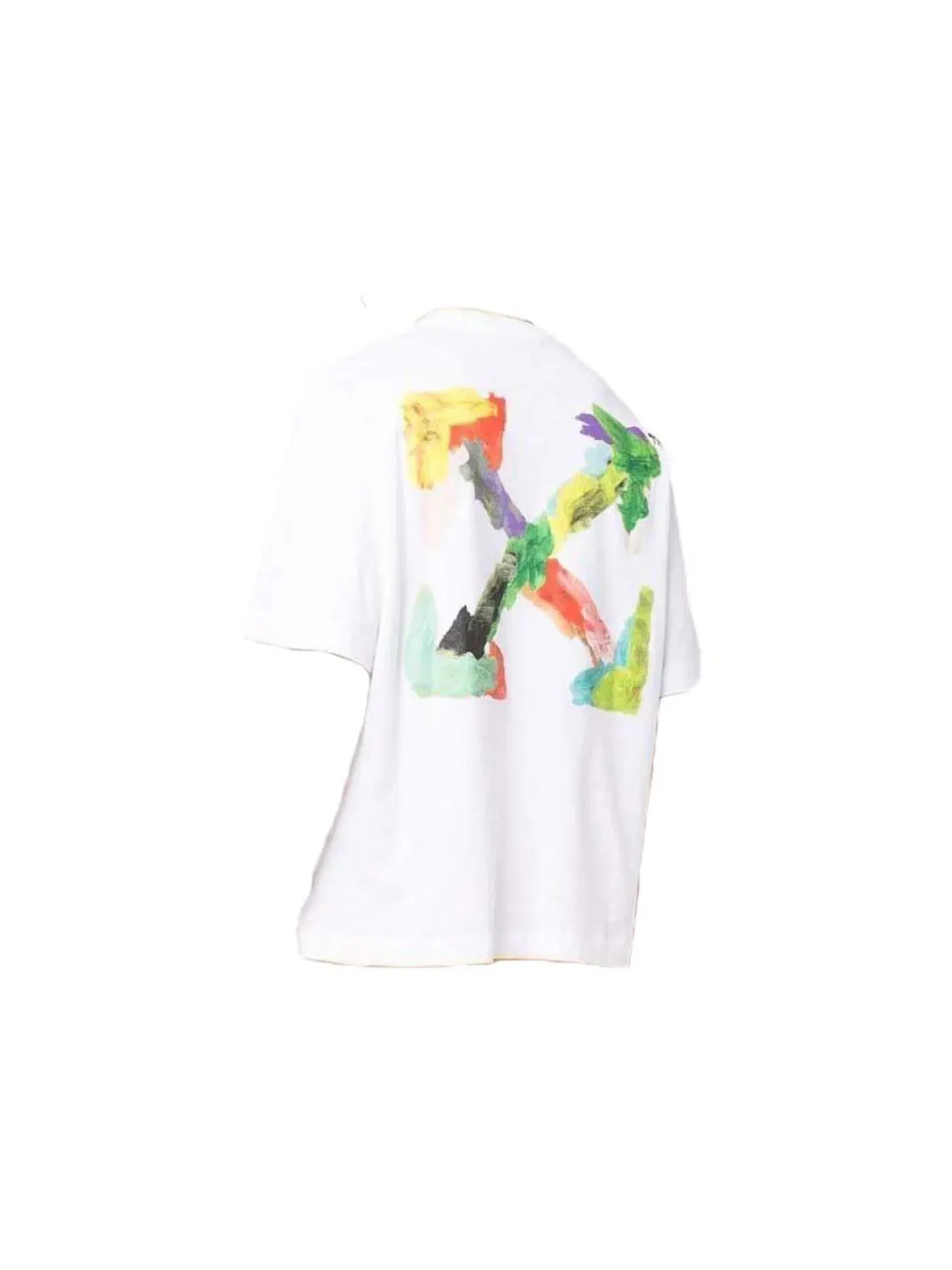 Мужская футболка с принтом Oversized Tee OFF-WHITE — изображение 2 из 3, белый