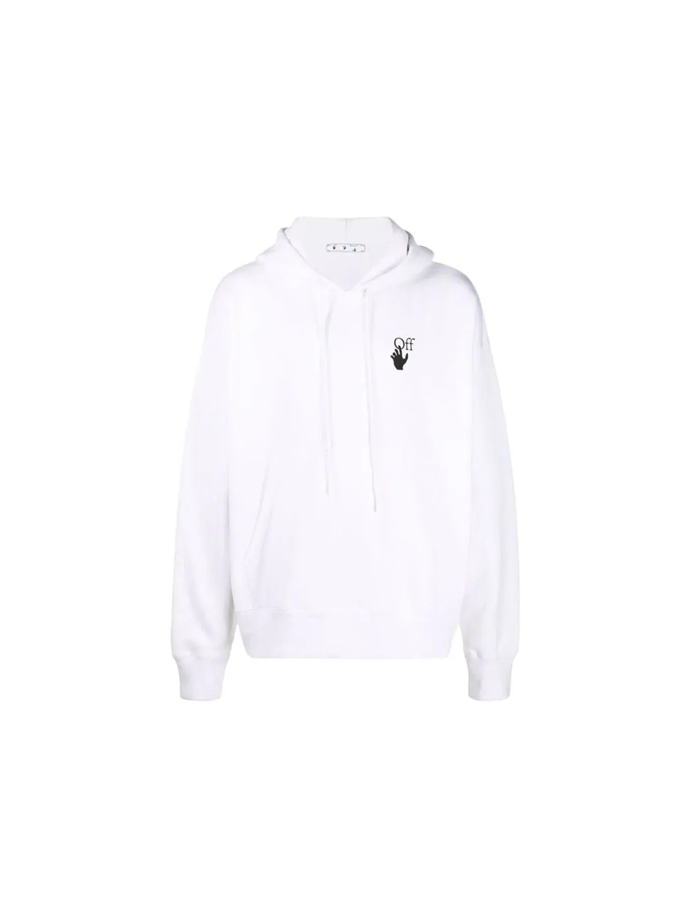 Мужской худи с принтом Bubble Arrows OFF-WHITE — изображение 1 из 2, белый черный