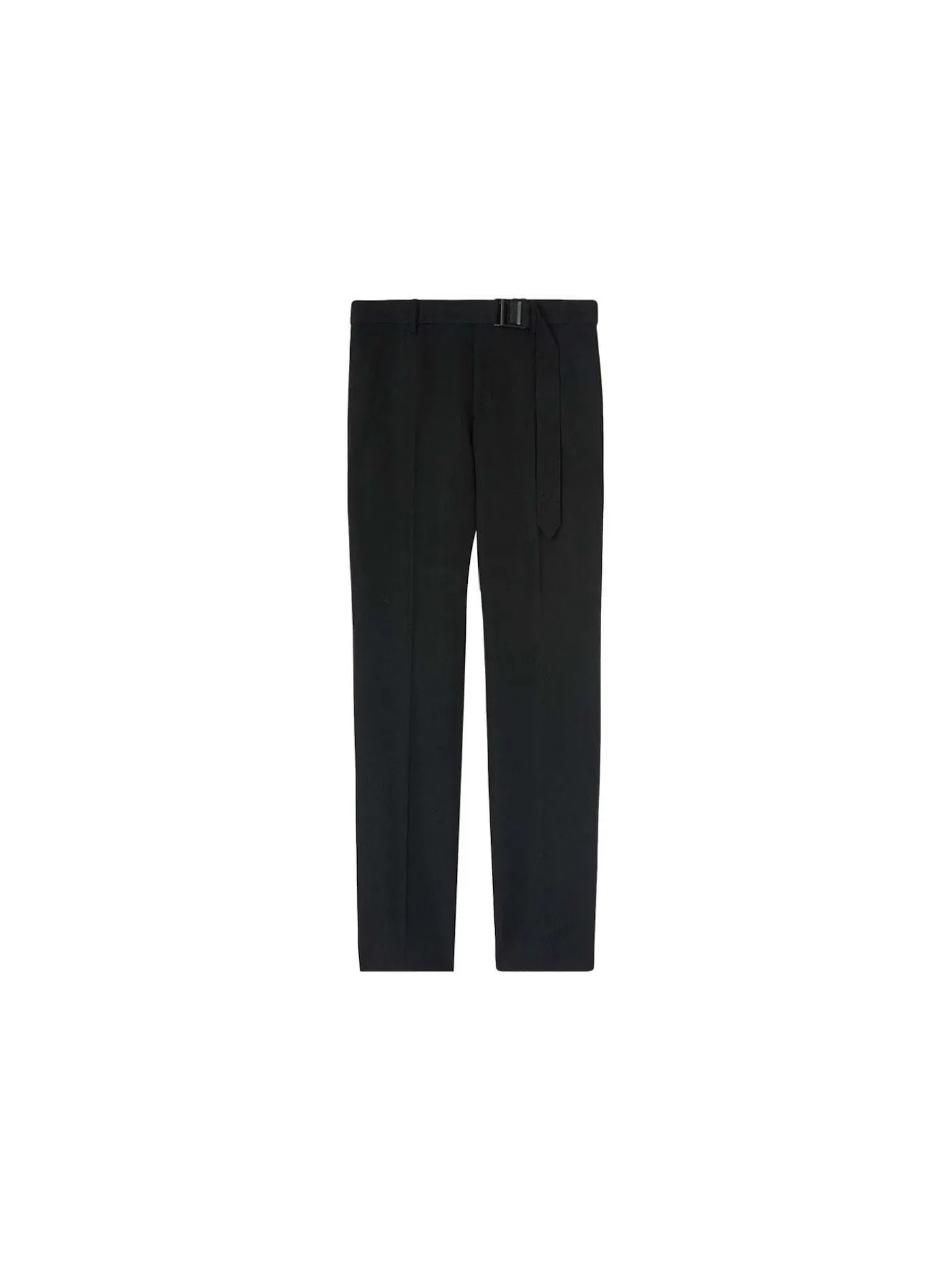 Мужские брюки из шерсти с принтом Buckle Dry Wool Slim Pant OFF-WHITE