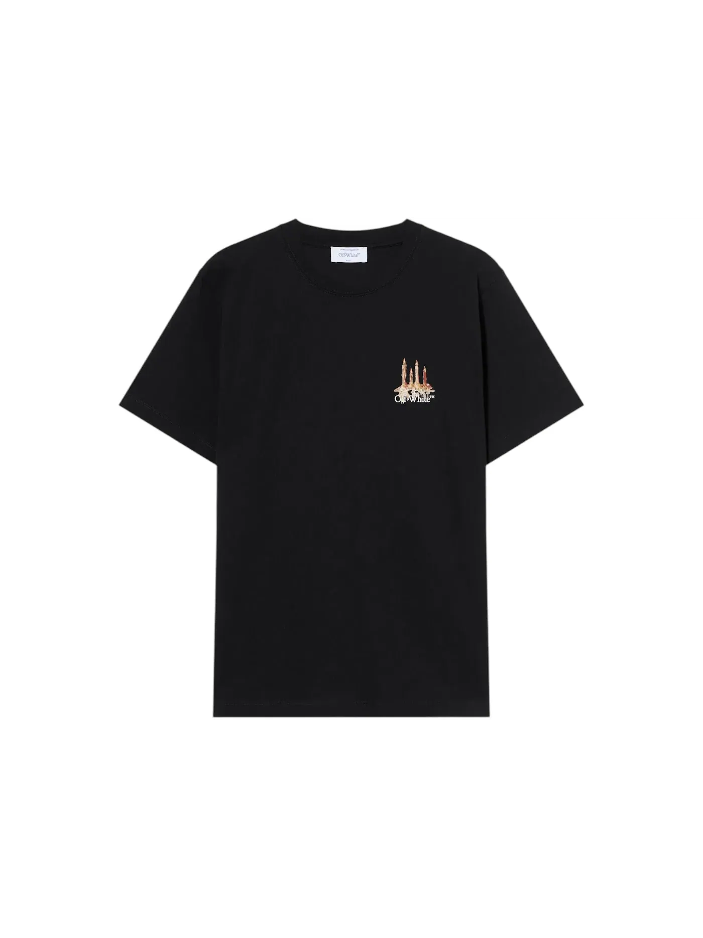 Мужская футболка с логотипом OFF-WHITE Tee — изображение 1 из 1, черный/белый