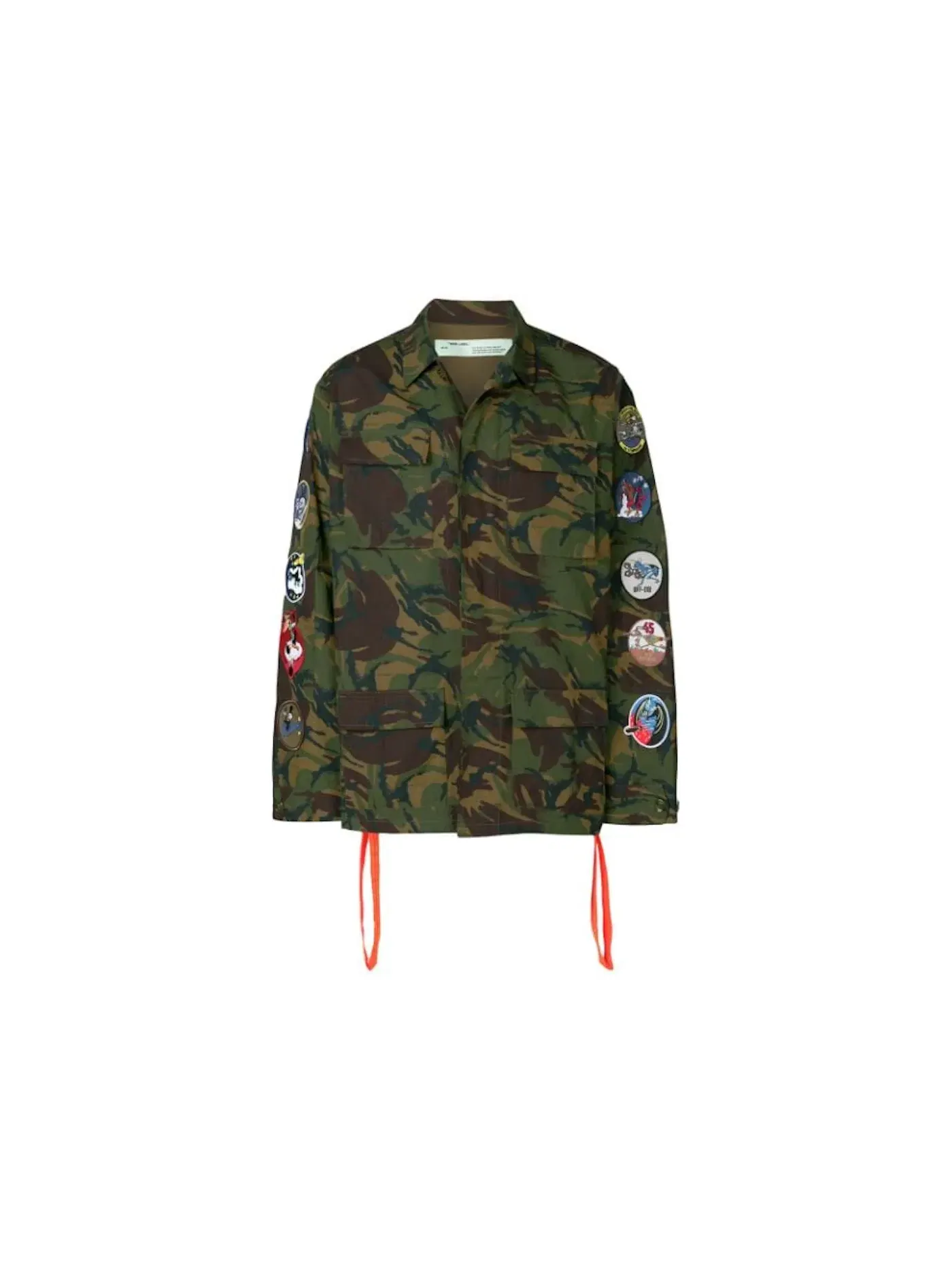 Мужская куртка с патчем и стрелками Camouflage Arrows OFF-WHITE — изображение 1 из 1, зеленый