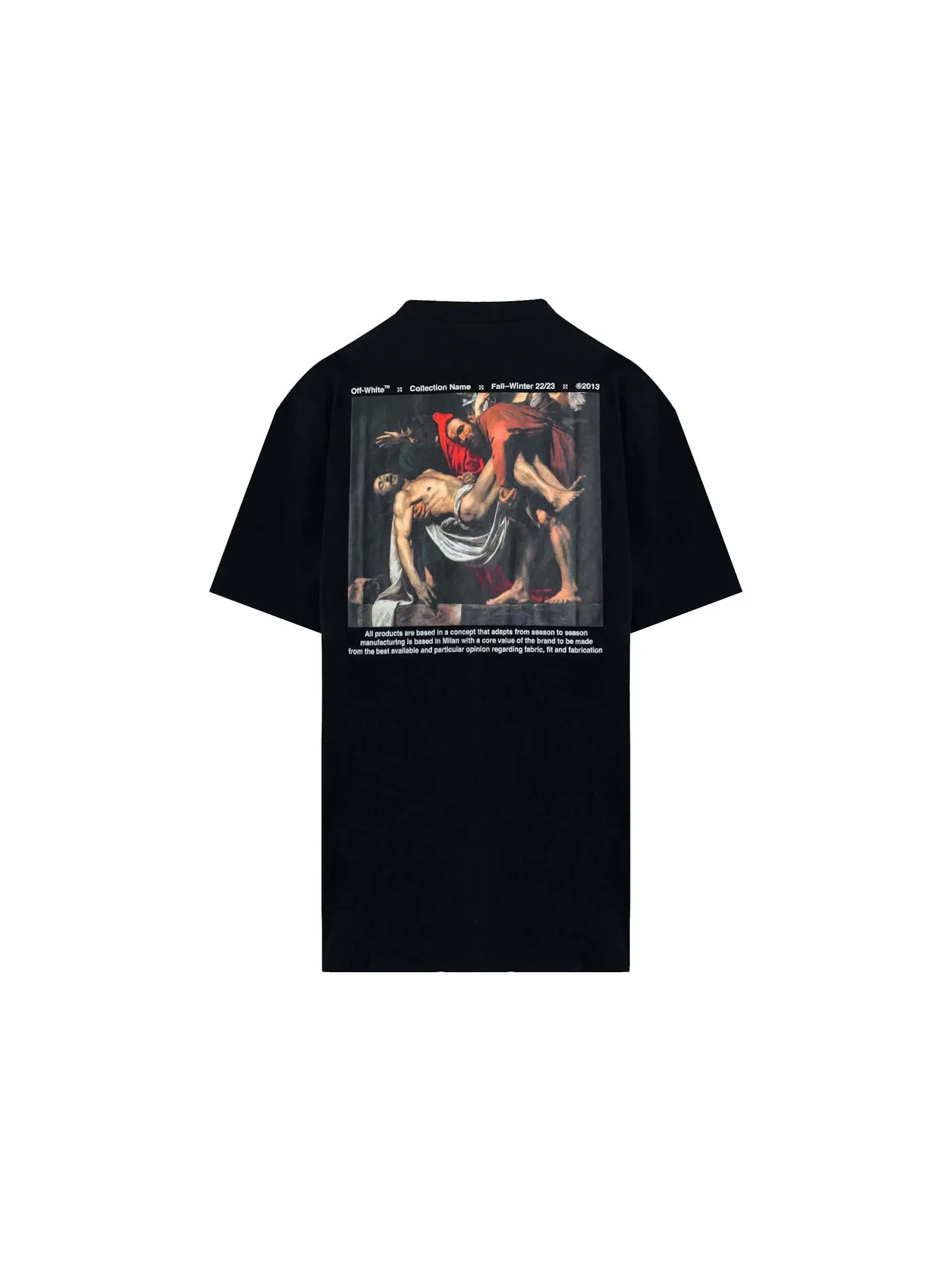 Мужская футболка с принтом OFF-WHITE Tee — изображение 1 из 2, черный/белый