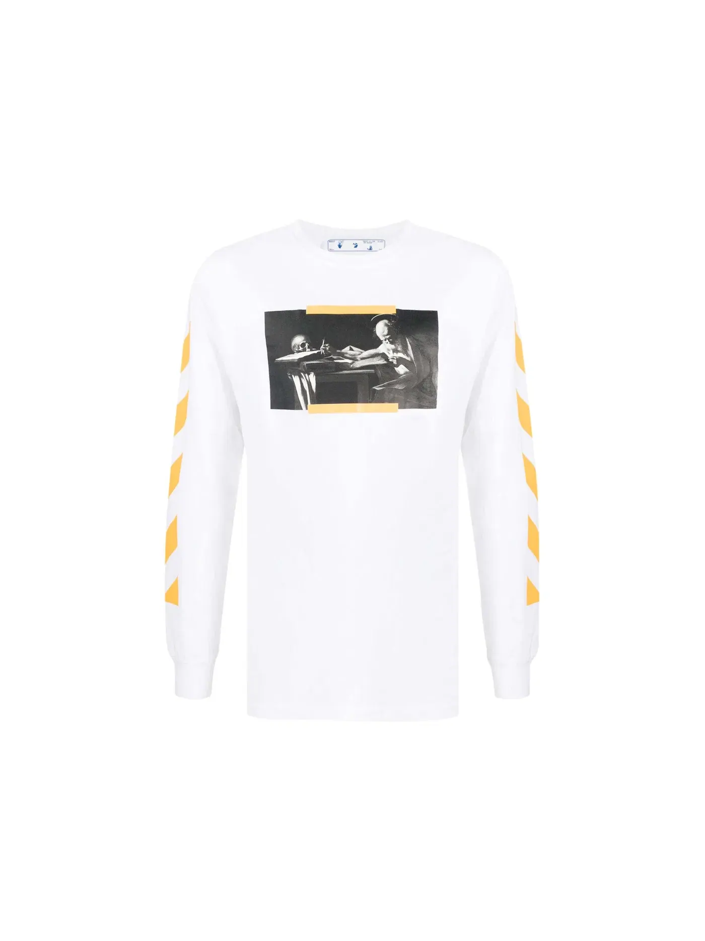 Мужская футболка с принтом Carav Painting OFF-WHITE — изображение 1 из 1, белый