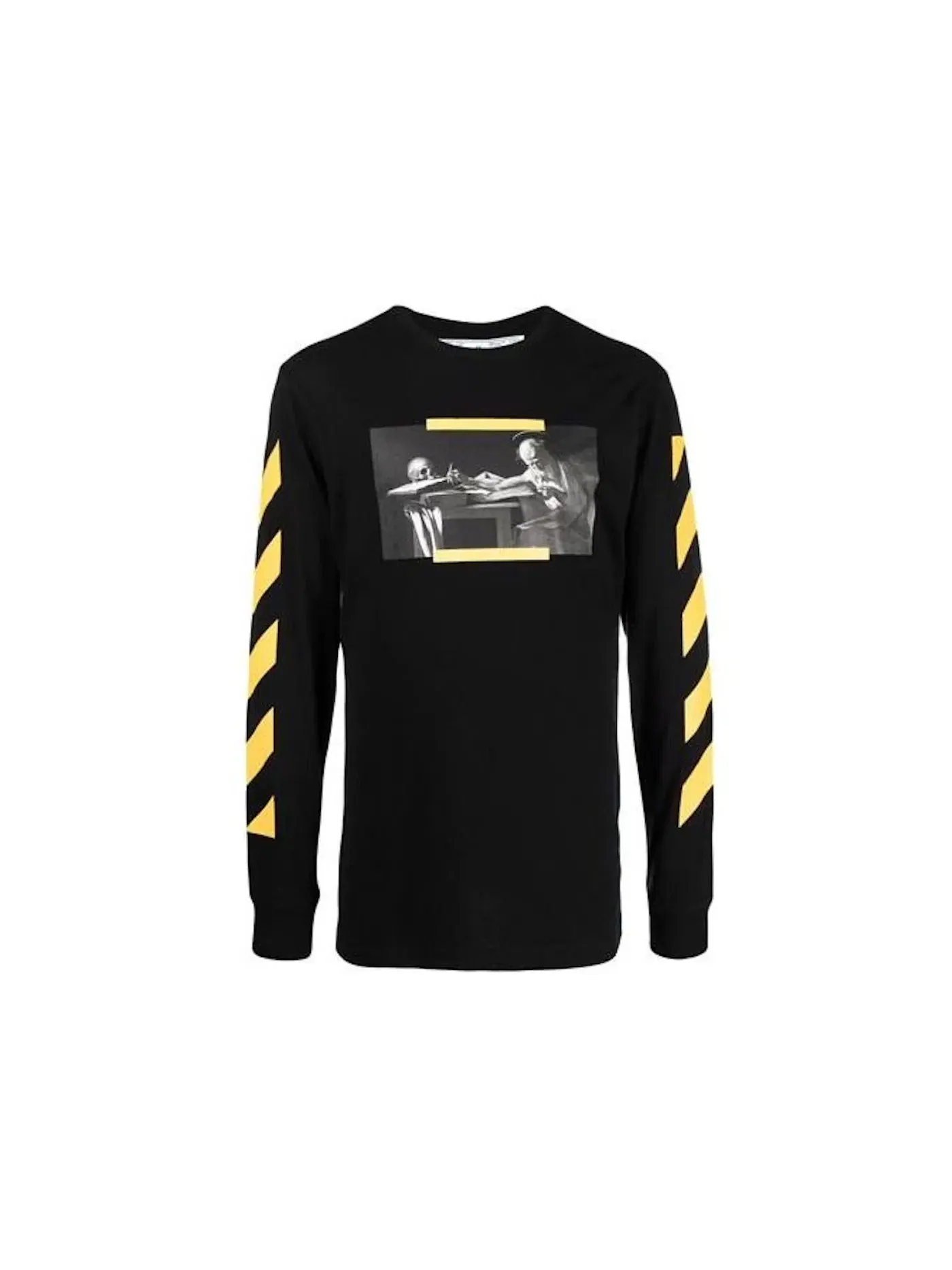 Мужская футболка с принтом Carav Painting OFF-WHITE — изображение 1 из 2, черный