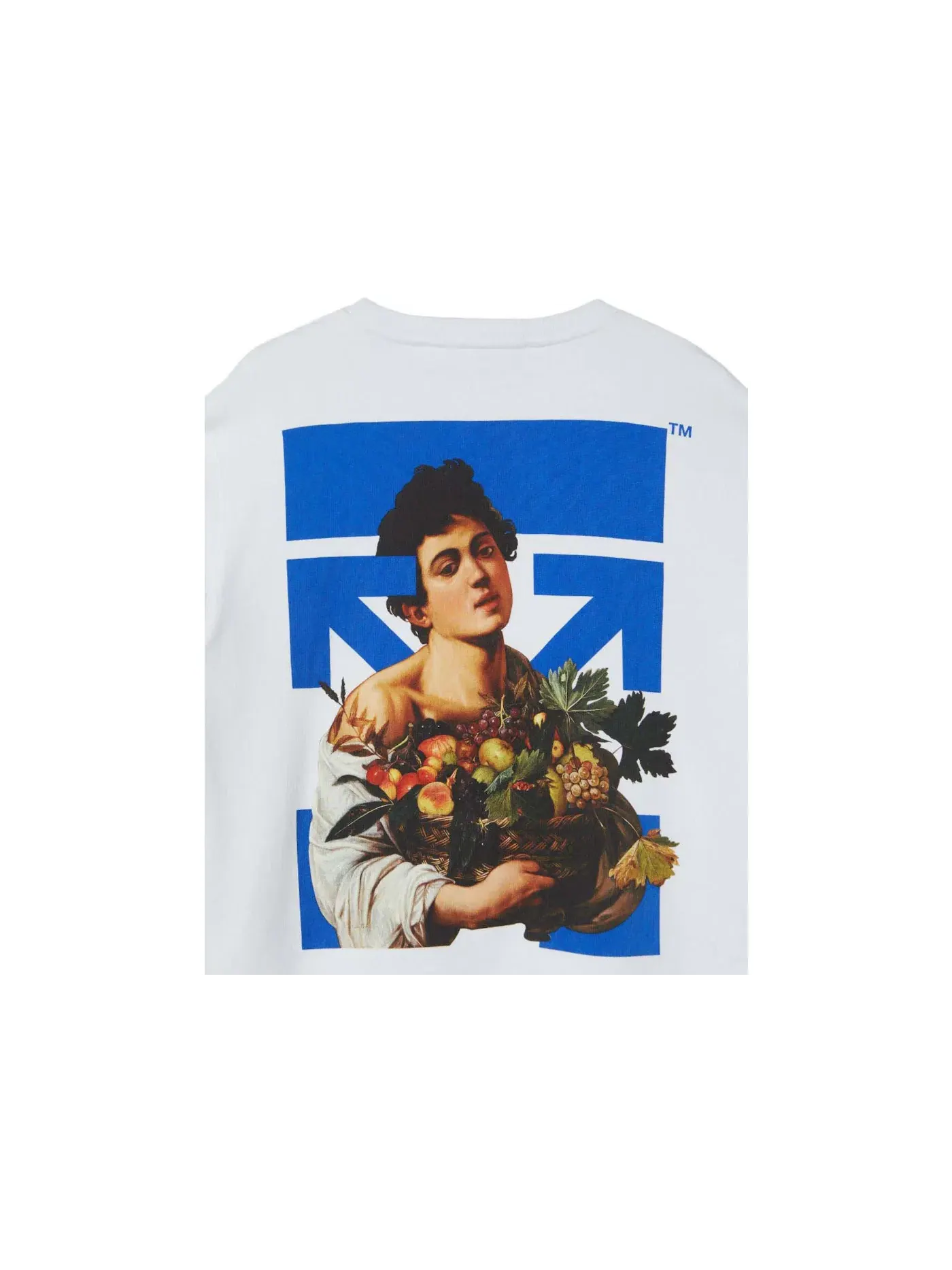 Мужской свитшот с принтом Caravag Boy Marker OFF-WHITE — изображение 2 из 2, белый