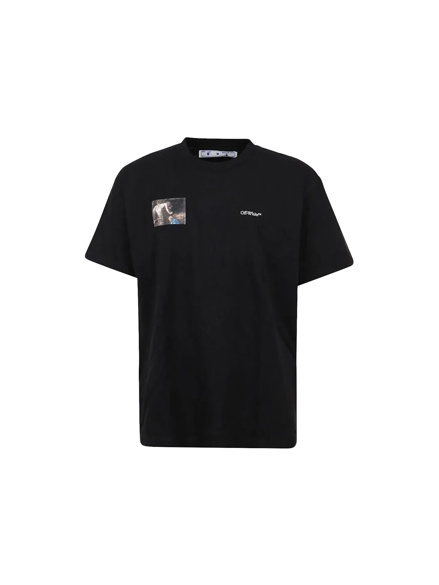 Мужская футболка с принтом Caravaggio Angel OFF-WHITE — изображение 1 из 2, черный