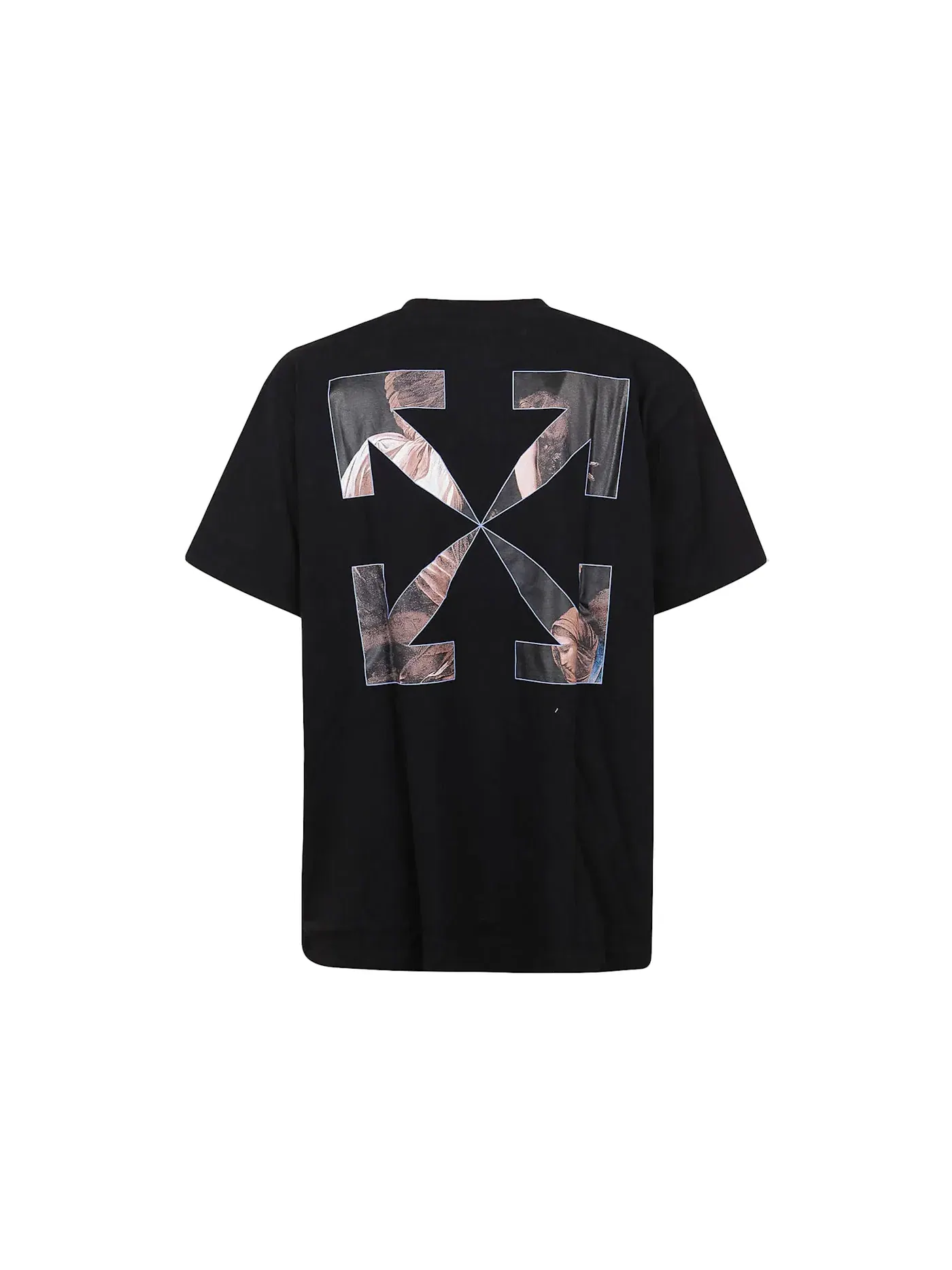 Мужская футболка с принтом Caravaggio Angel OFF-WHITE — изображение 2 из 2, черный