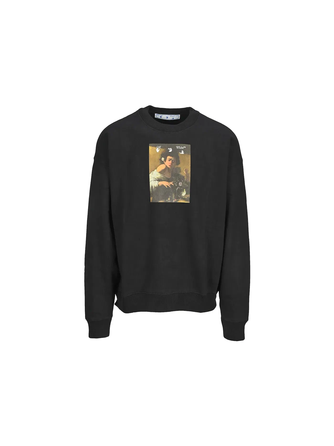 Мужской свитшот с принтом OFF-WHITE Caravaggio Boy — изображение 1 из 2, черный