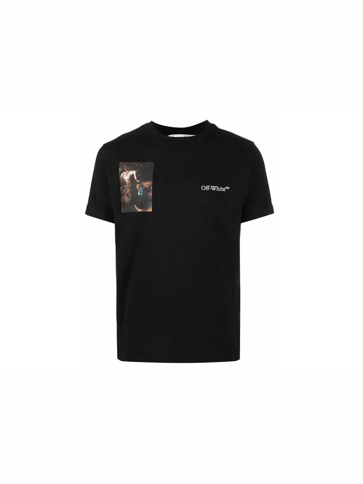 Мужская футболка с принтом Caravaggio Lute OFF-WHITE — изображение 1 из 1, черный