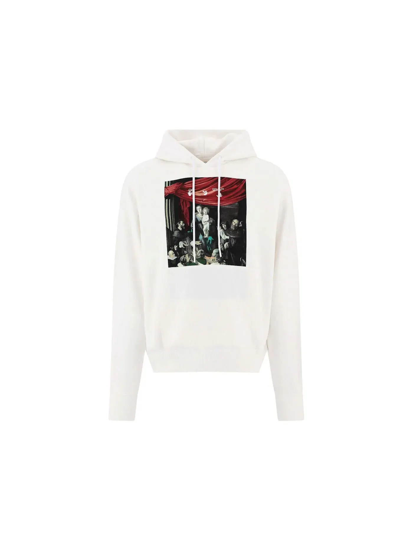 Мужской худи с принтом Caravaggio Painting OFF-WHITE — изображение 1 из 1, белый