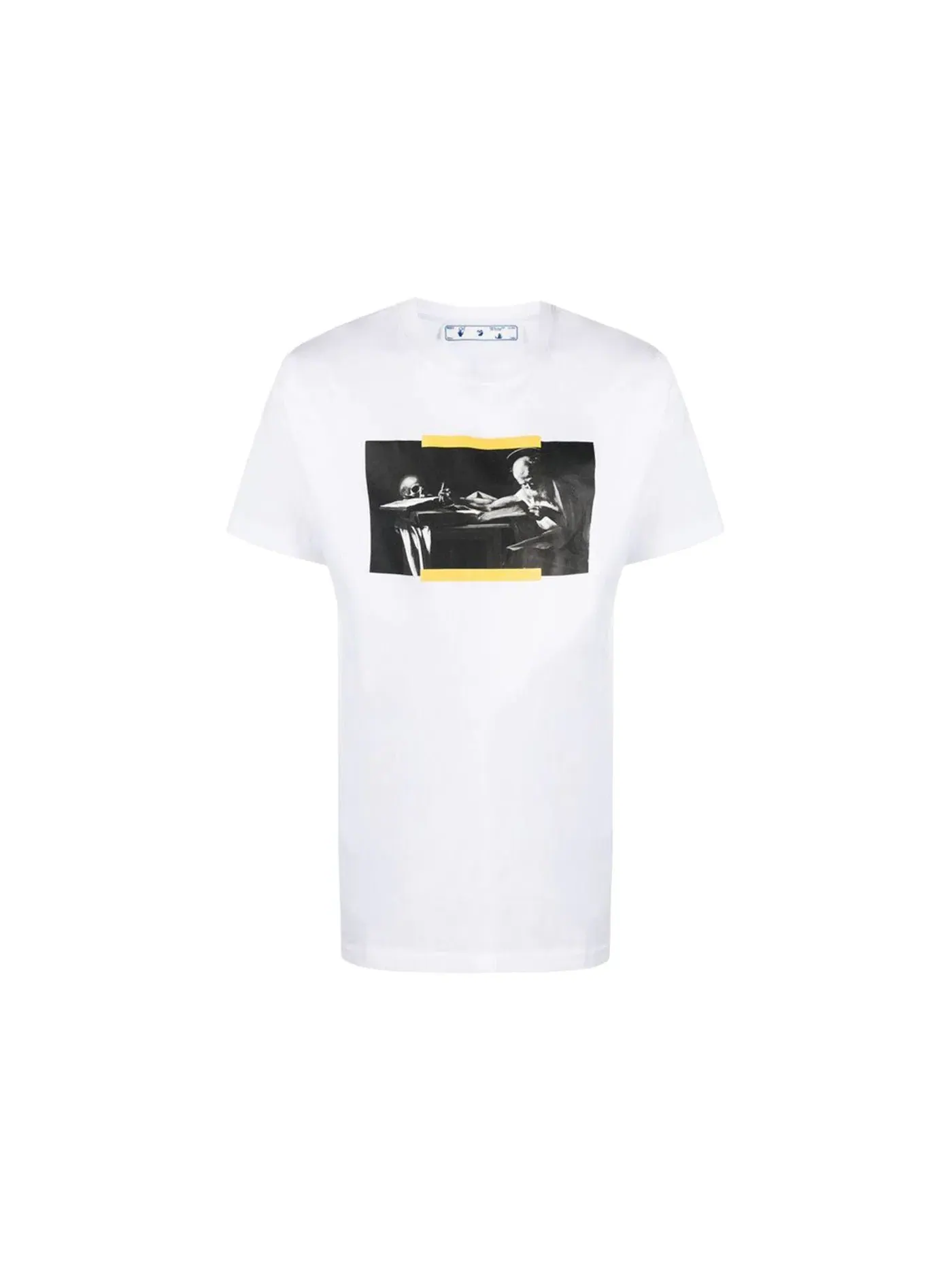 Мужская футболка с принтом Caravaggio OFF-WHITE — изображение 1 из 2, черный/желтый