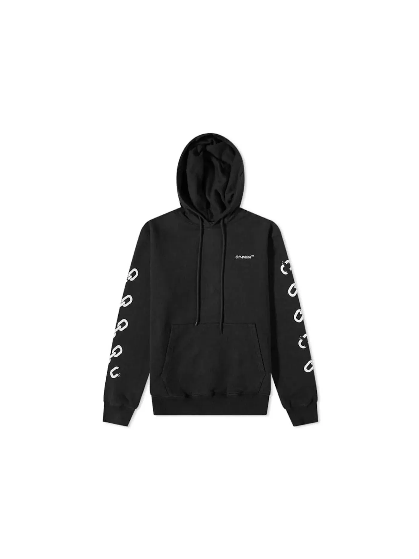 Мужская худи с цепочкой Chain Arr Slim OFF-WHITE — изображение 1 из 2, черный