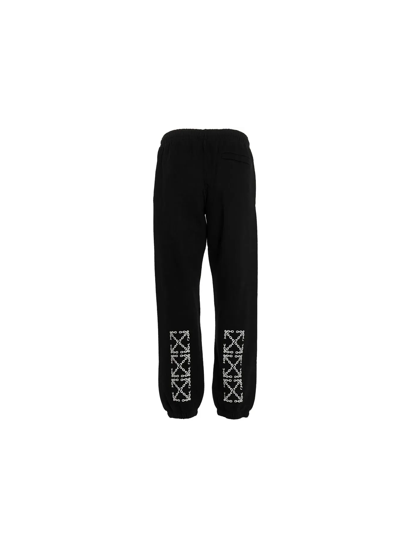 Мужские спортивные штаны с логотипом OFF-WHITE Chain Arrow Slim Sweatpants — изображение 1 из 2, черный/белый