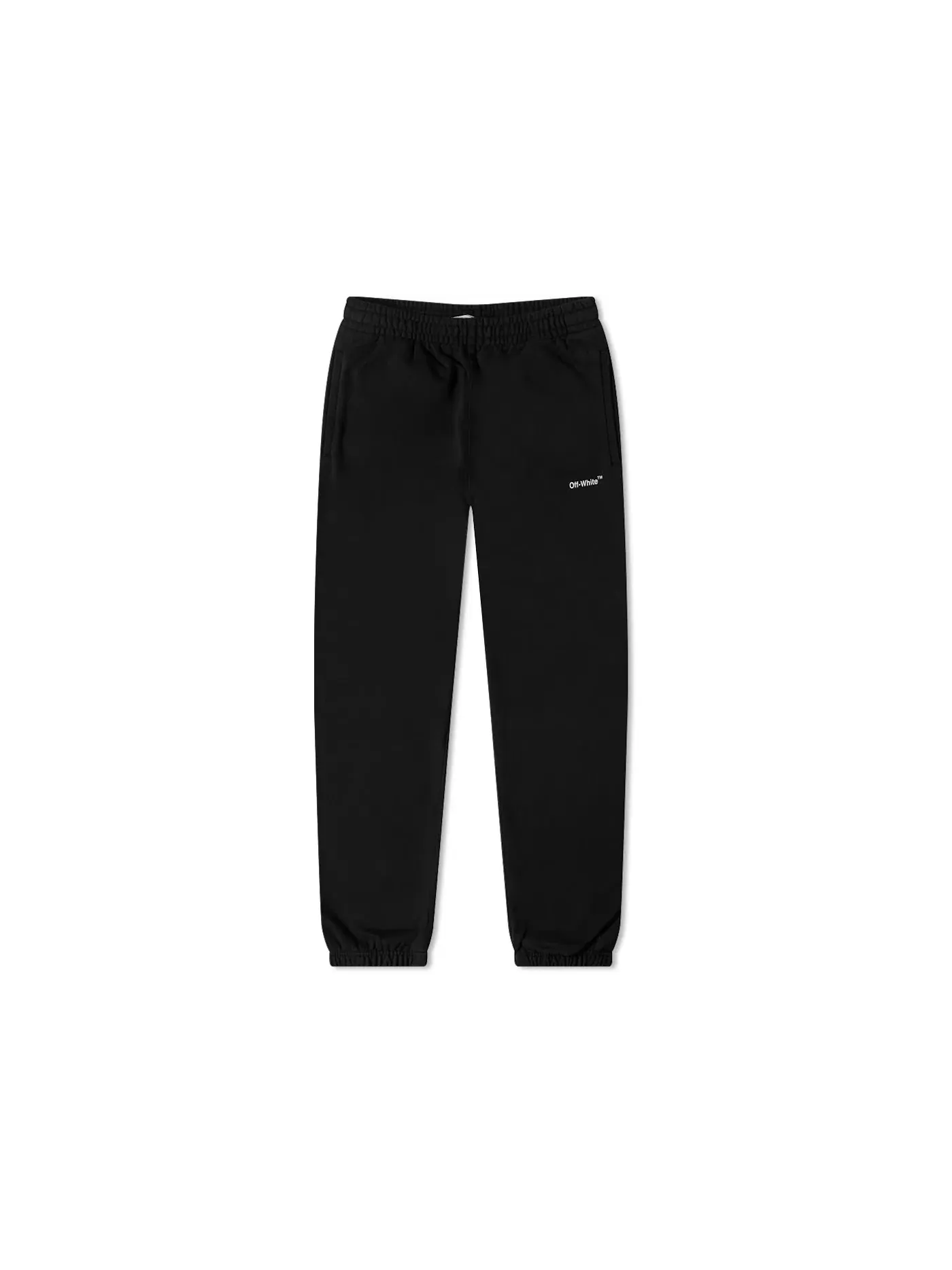 Мужские спортивные штаны с логотипом OFF-WHITE Chain Arrow Slim Sweatpants — изображение 2 из 2, черный/белый