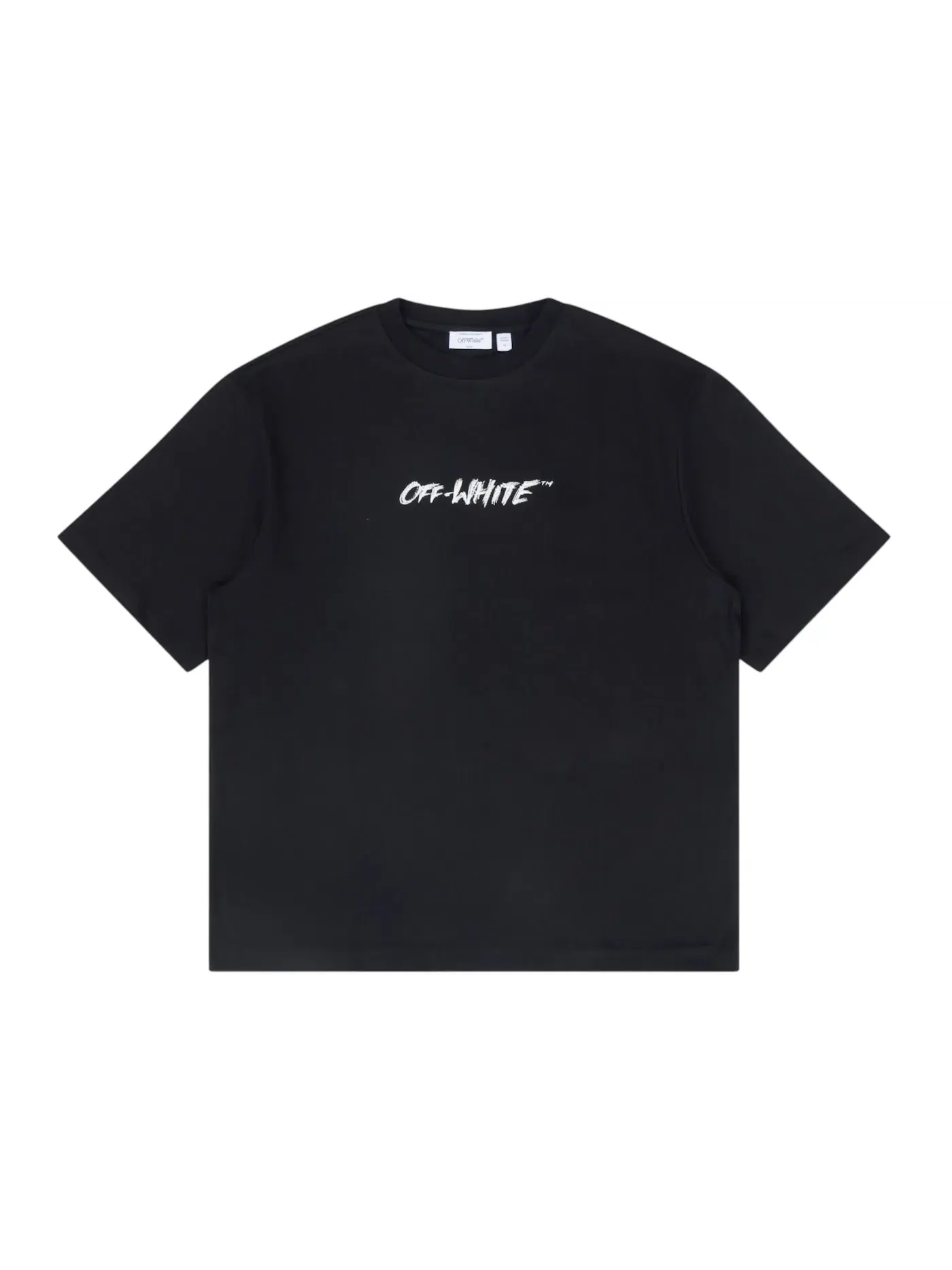 Мужская футболка с принтом Chalk Arrow Skate Fit OFF-WHITE — изображение 2 из 2, черный