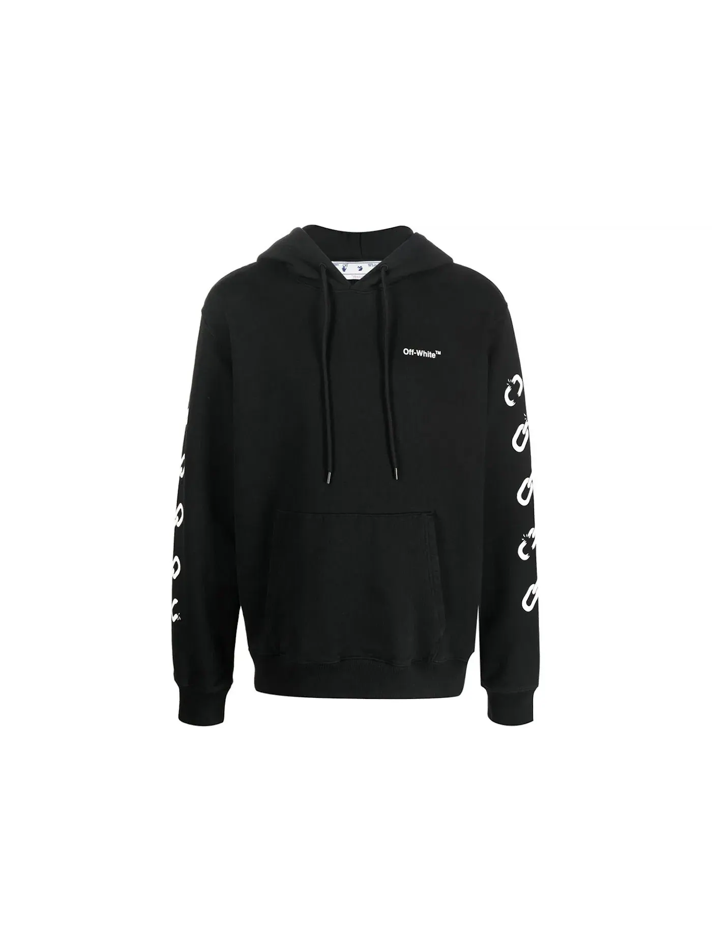 Мужской худи с цепочкой и стрелами OFF-WHITE Chain-Link Arrows — изображение 1 из 2, черный
