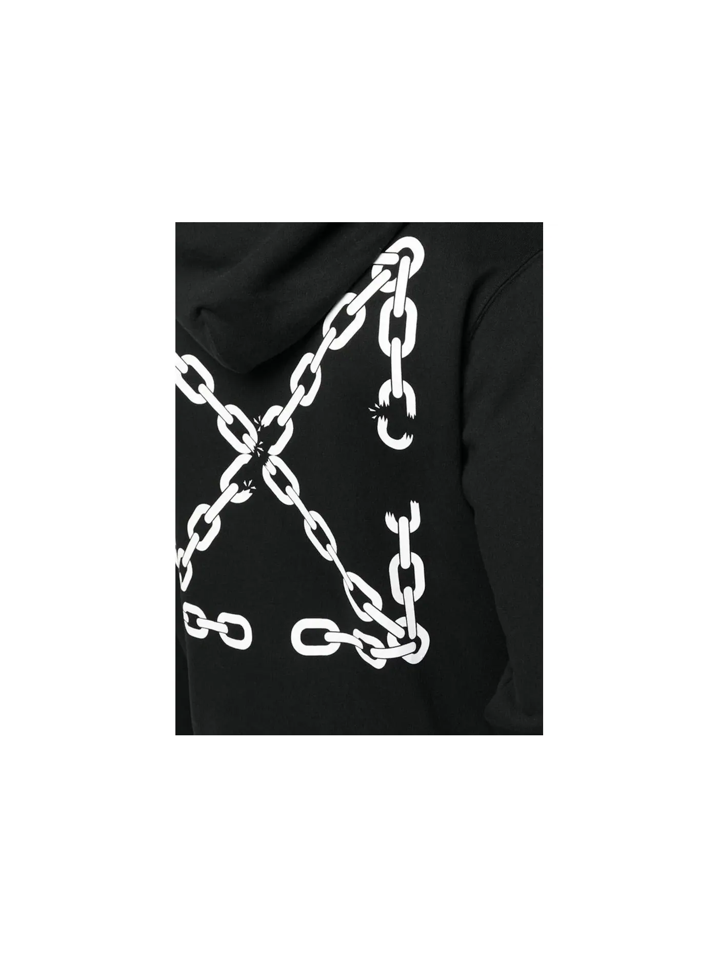 Мужской худи с цепочкой и стрелами OFF-WHITE Chain-Link Arrows — изображение 2 из 2, черный