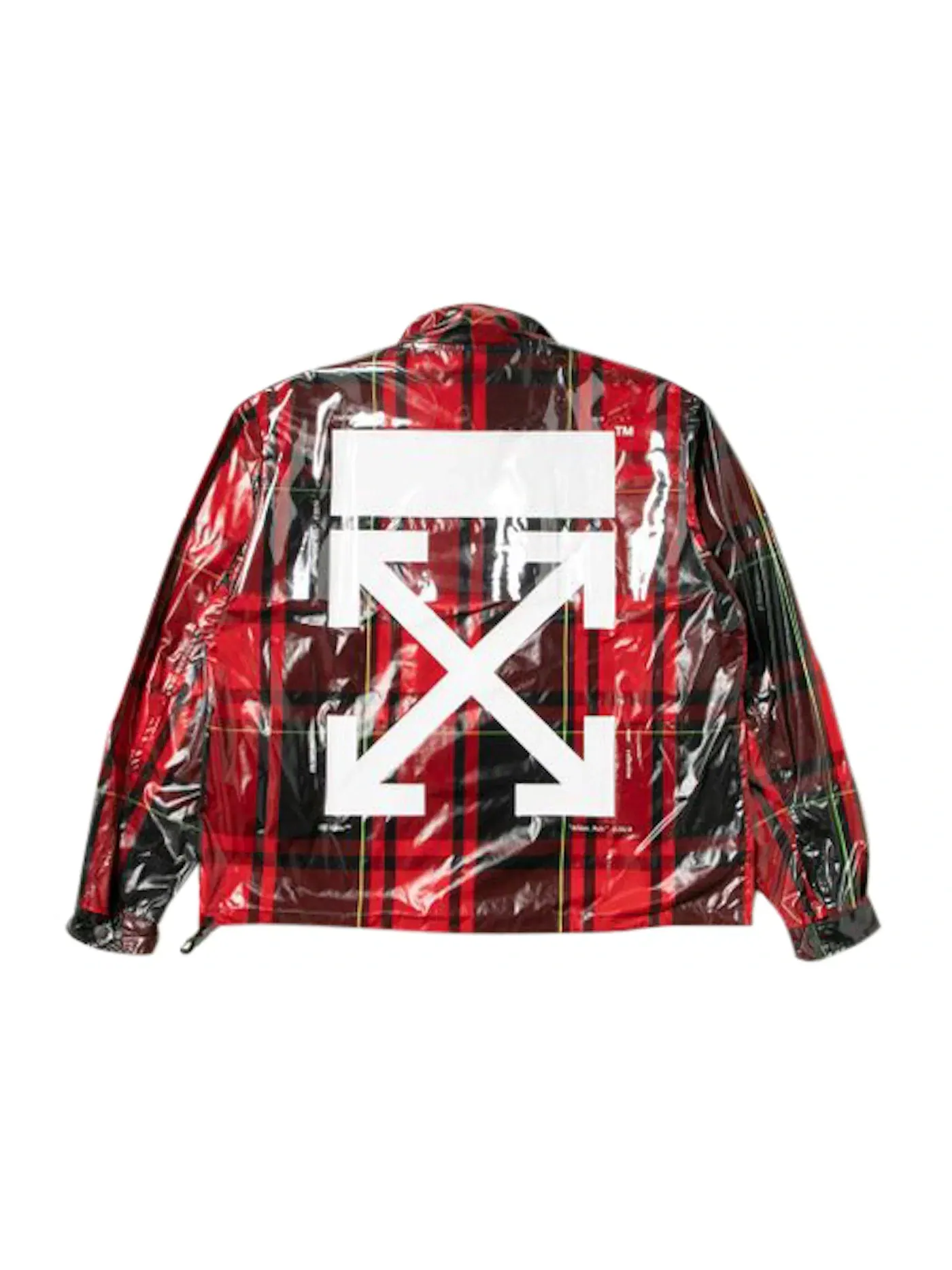 Мужская анорак с принтом OFF-WHITE Anorak — изображение 2 из 2, красный/черный/зеленый