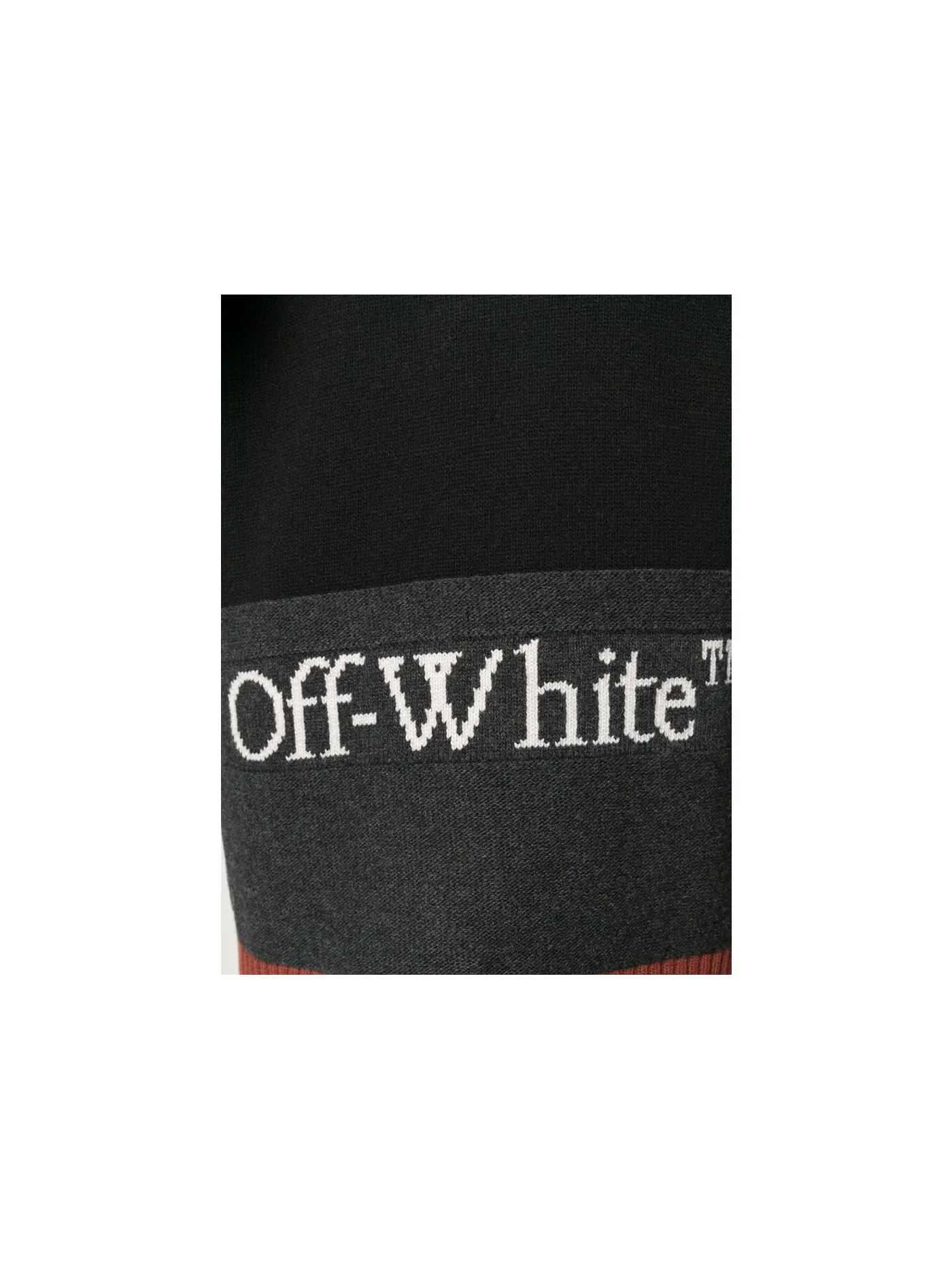 Мужской свитер с принтом Sweater OFF-WHITE — изображение 2 из 2, черный/белый