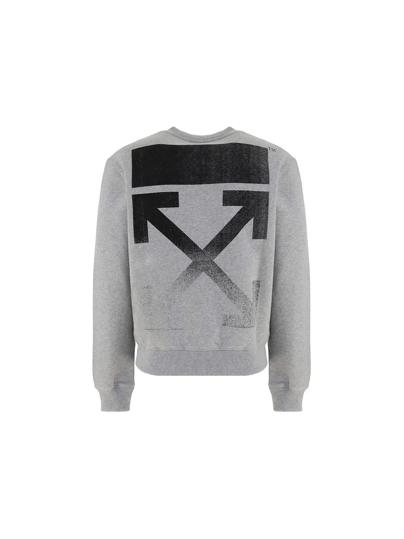 Мужской свитшот Degrade Arrows OFF-WHITE — изображение 2 из 2, серый/черный
