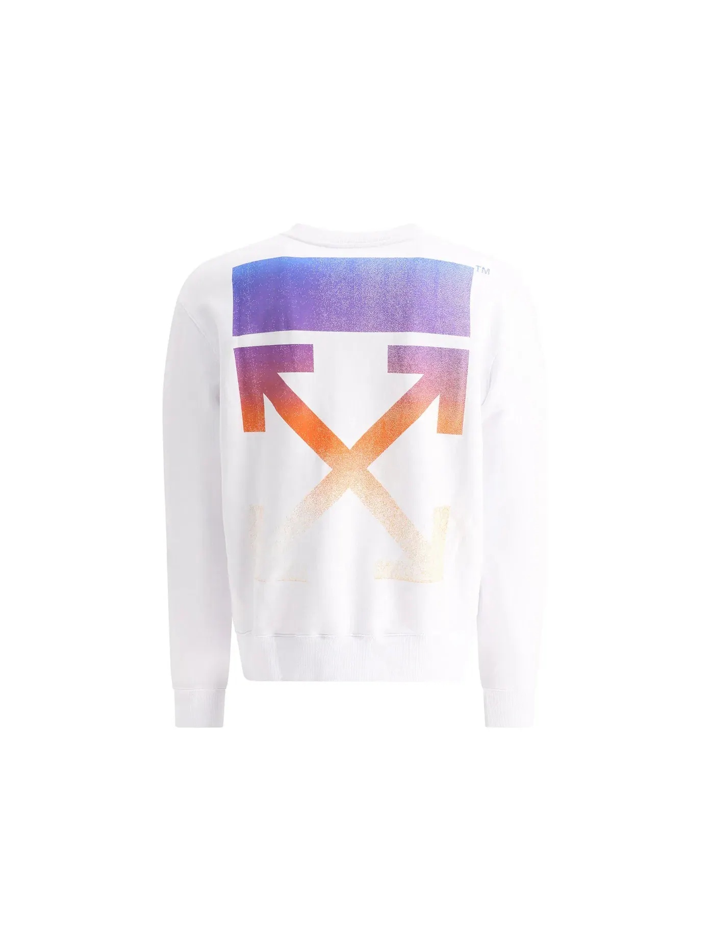 Мужской свитшот Degrade Arrows Crewneck OFF-WHITE — изображение 2 из 2, белый/мульти