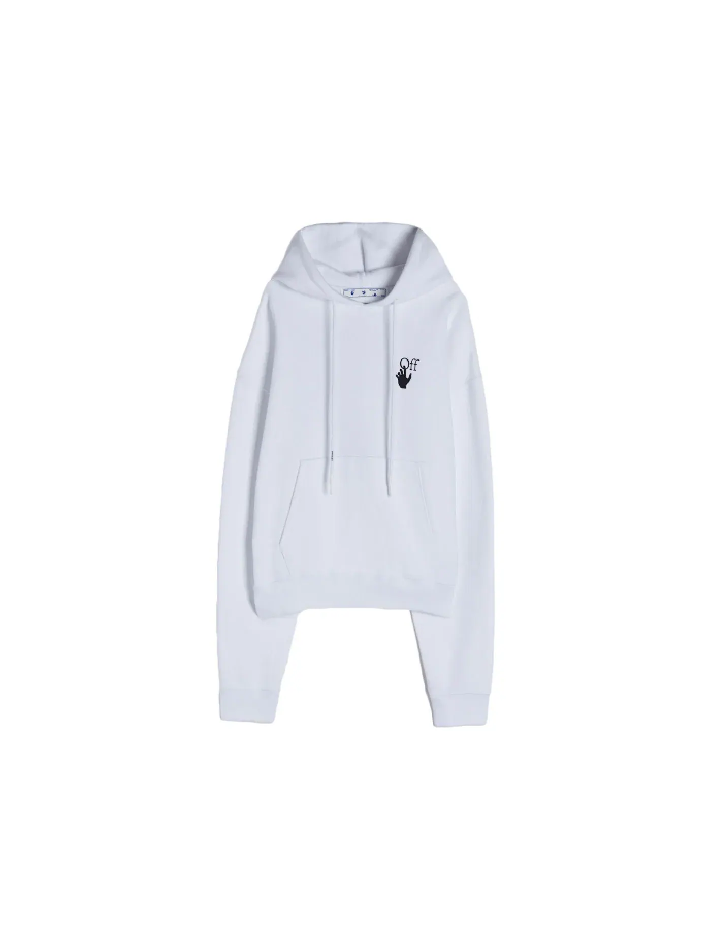 Мужской худи с выцветшим градиентным принтом OFF-WHITE — изображение 1 из 2, белый/черный