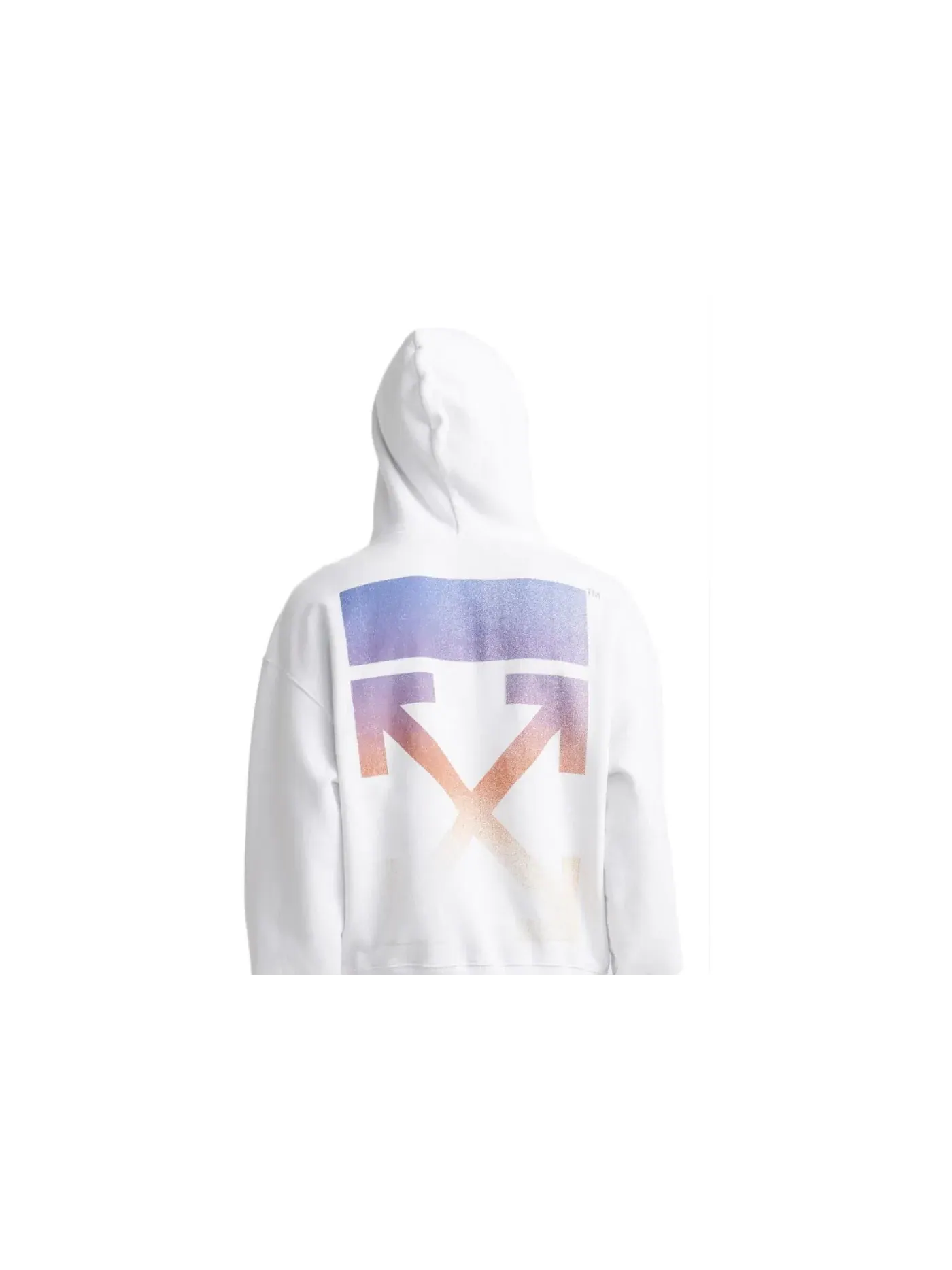Мужская худи с градиентом и стрелками Degrade Arrows OFF-WHITE — изображение 1 из 2, белый/мульти