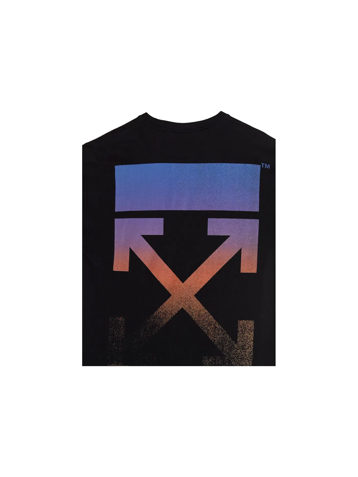 Мужская футболка с длинным рукавом с принтом Degrade Arrows OFF-WHITE — изображение 2 из 2, черный/мульти