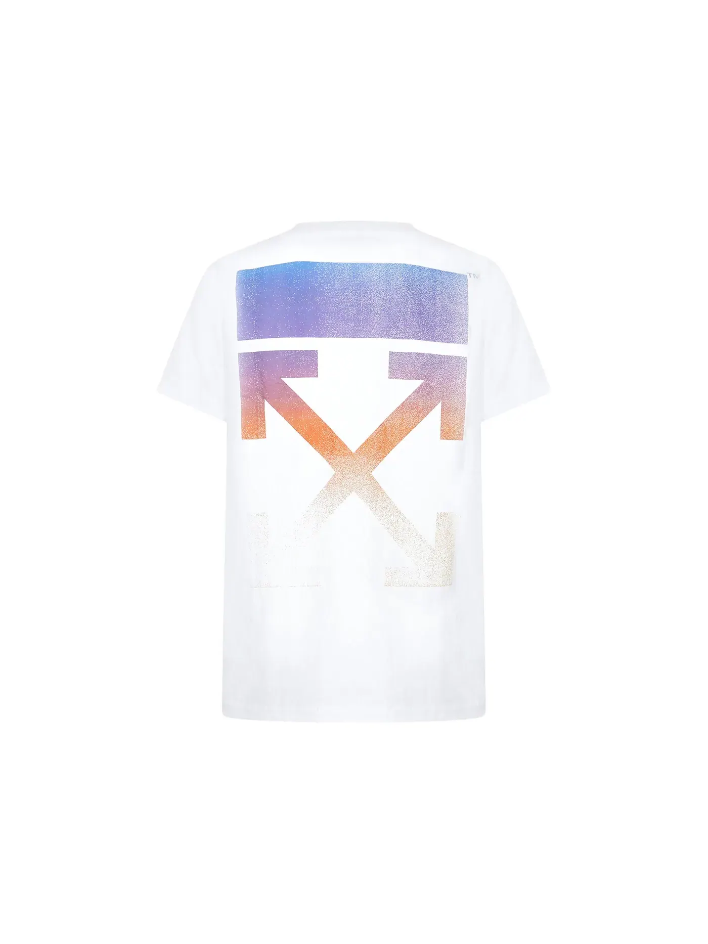 Мужская футболка с принтом Degrade Arrows T-Shirt OFF-WHITE — изображение 2 из 2, белый мульти