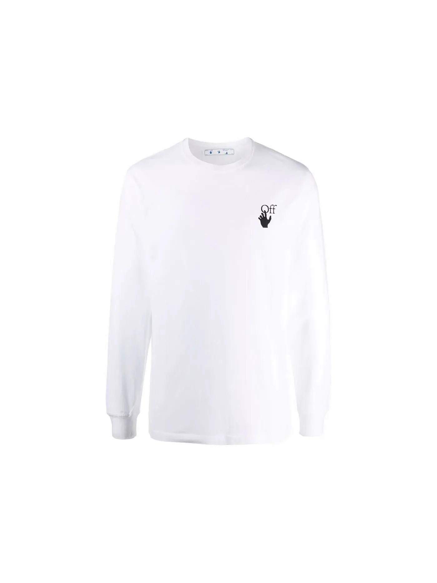 Мужская футболка с длинным рукавом с принтом Degrade Arrows OFF-WHITE — изображение 1 из 2, белый