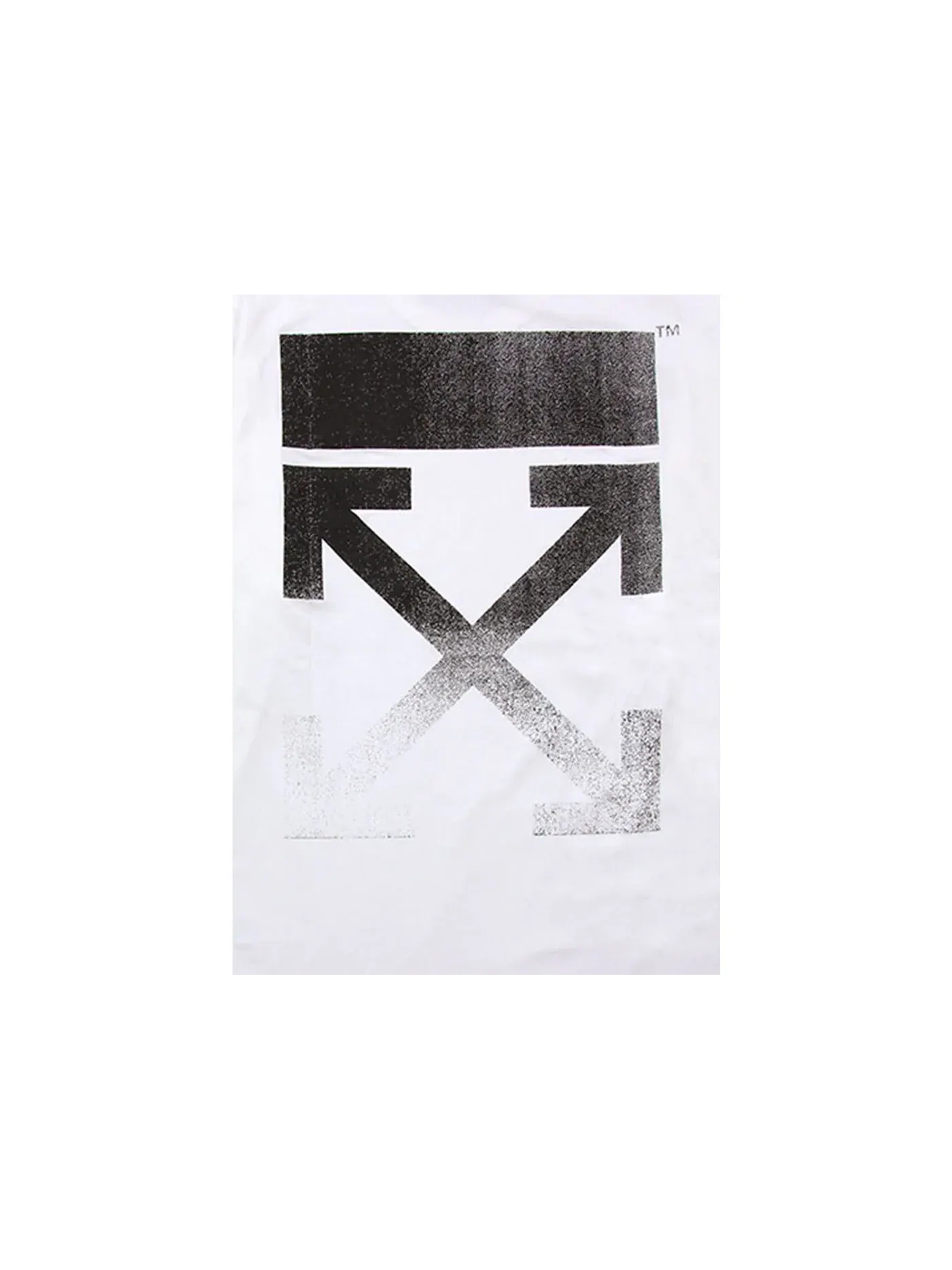Мужская футболка с длинным рукавом с принтом Degrade Arrows OFF-WHITE — изображение 2 из 2, белый